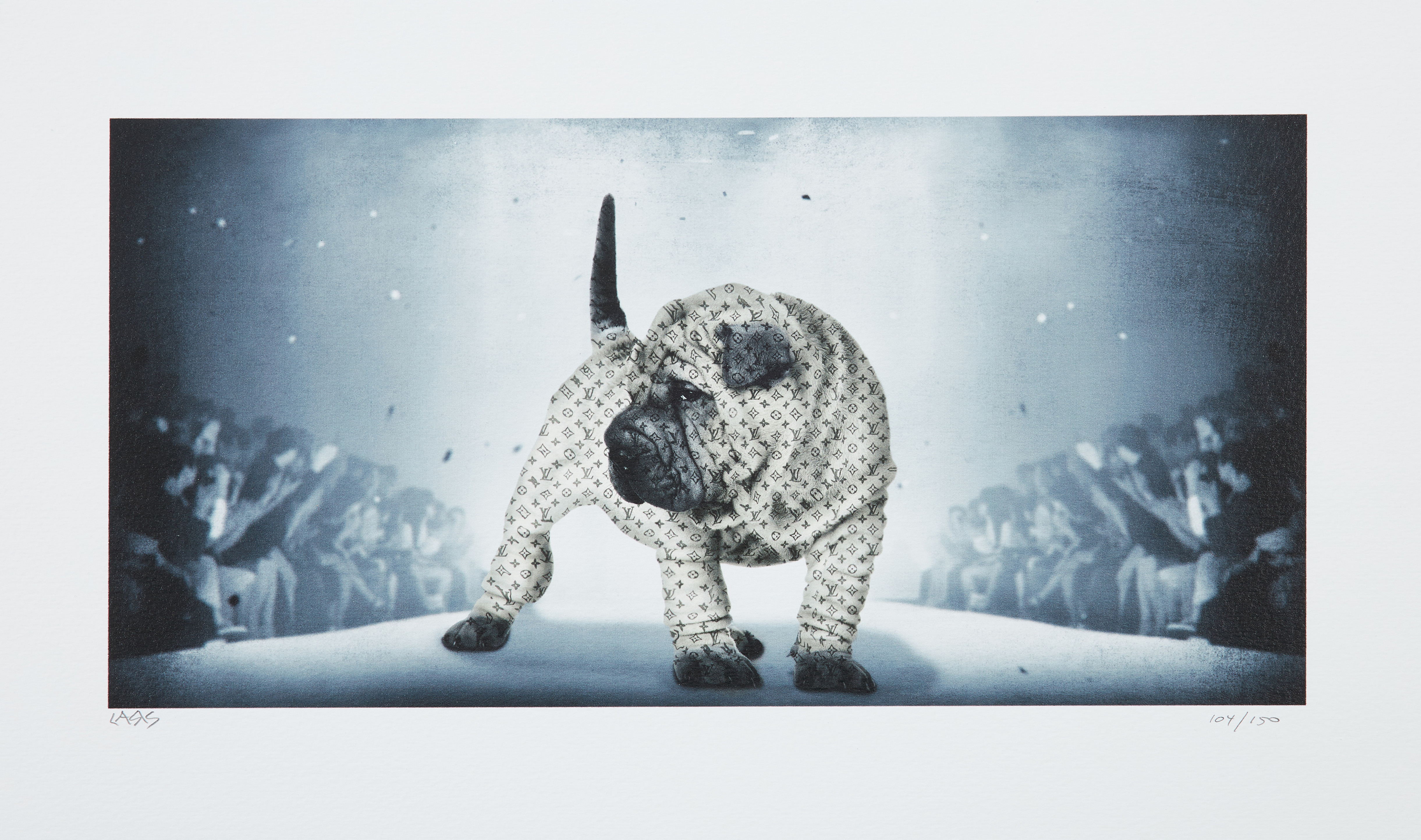 LARS TUNEBO. "At the Catwalk ", digital serigrafi, numrerad 104/150 och signerad.