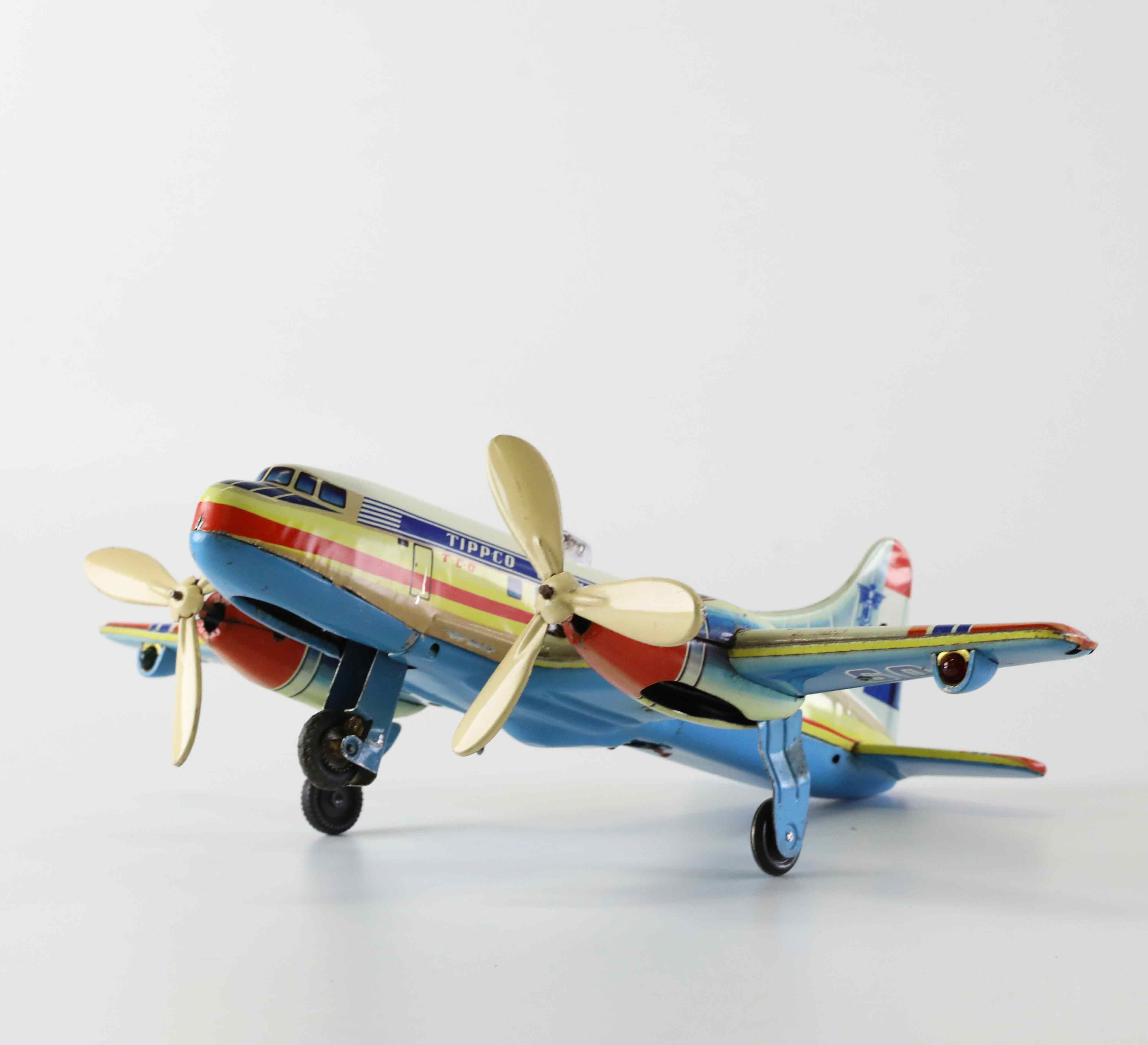 JOUET ANCIEN TOLE Tippco Tco Chariot De Gare Mecanique L16 Cm Vers 1937