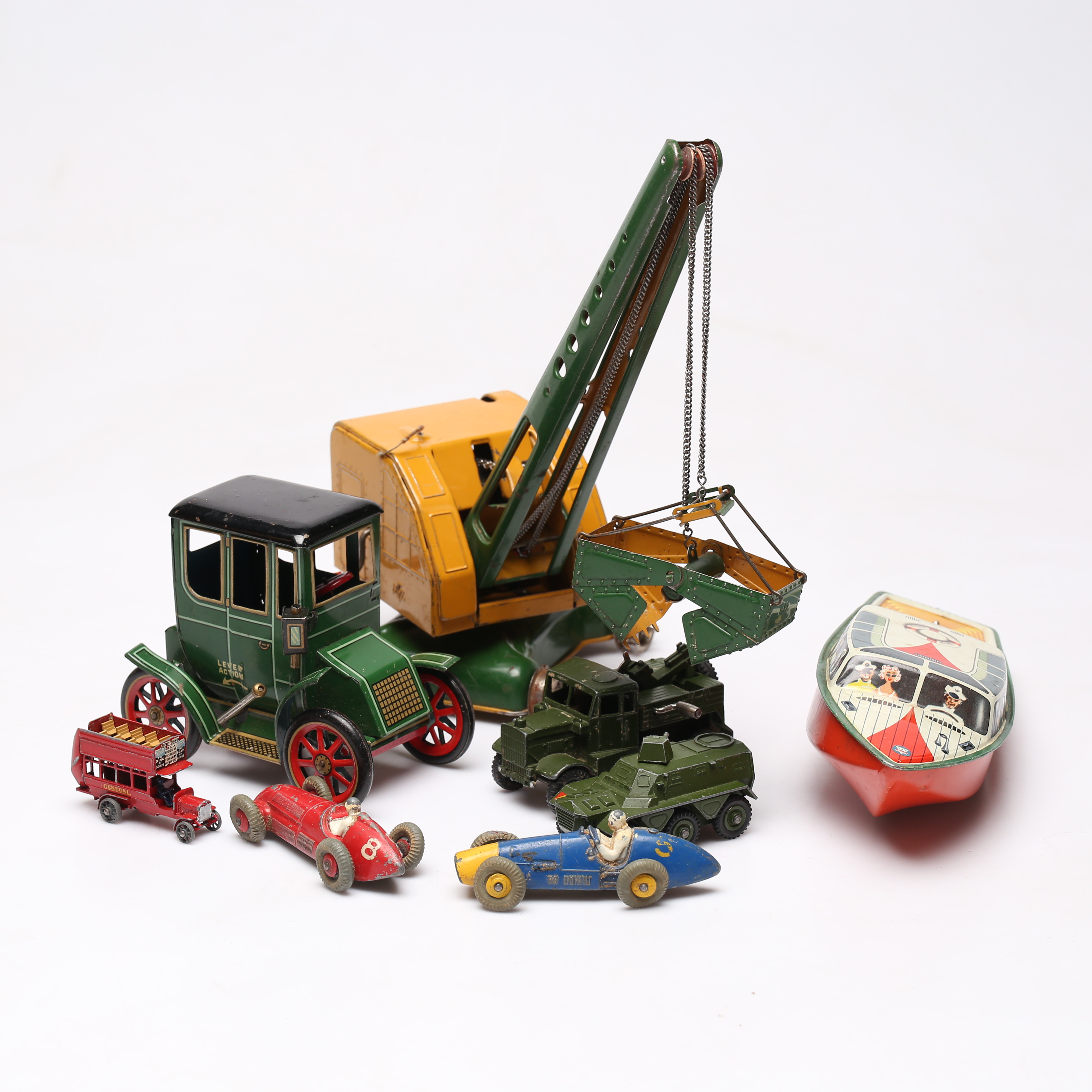 PARTI LEKSAKER, b.la. Michael Fuchs Zehndorf och dinky toys.