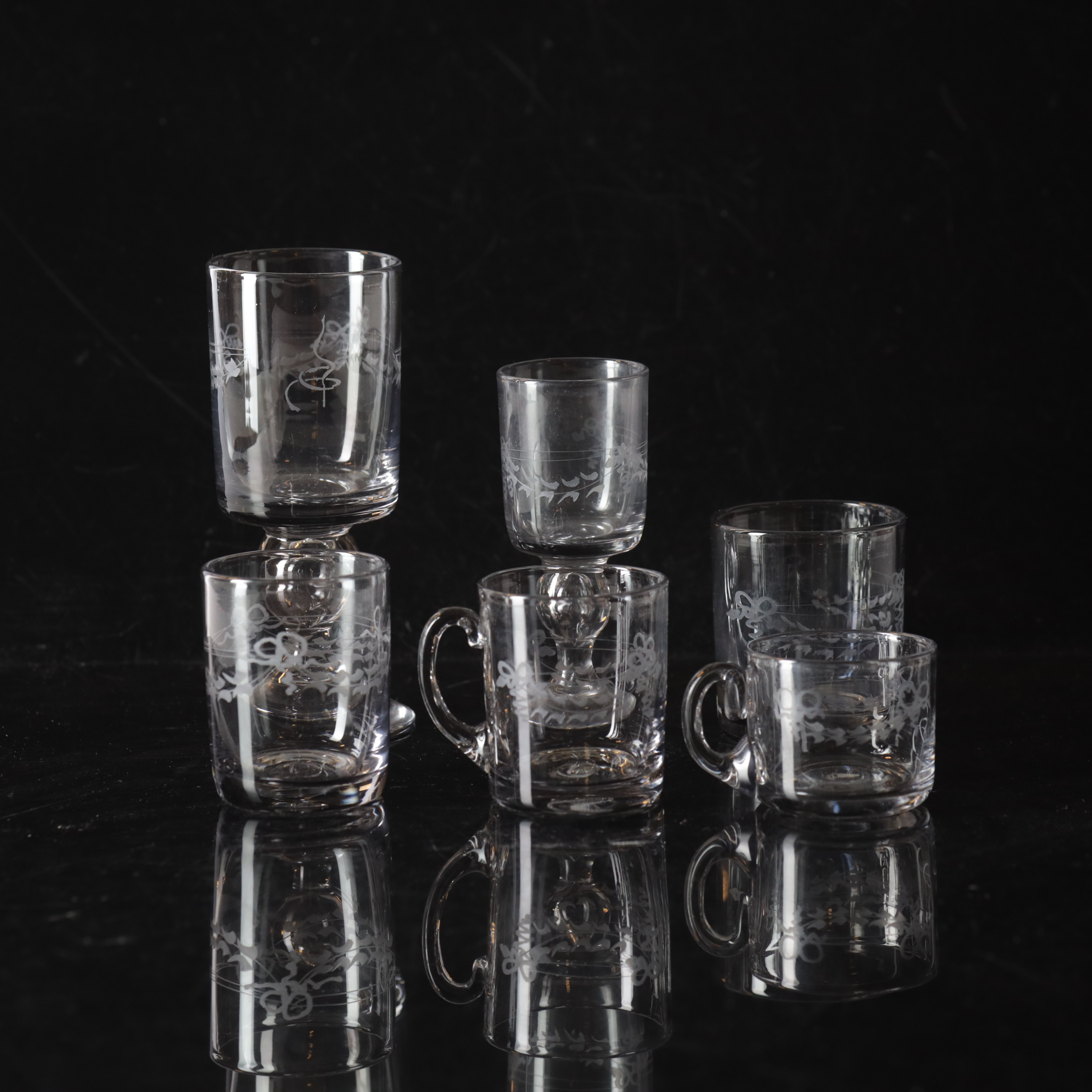 GLASSERVIS, 44 delar, "Antik", Reimyre, 1900-tal.