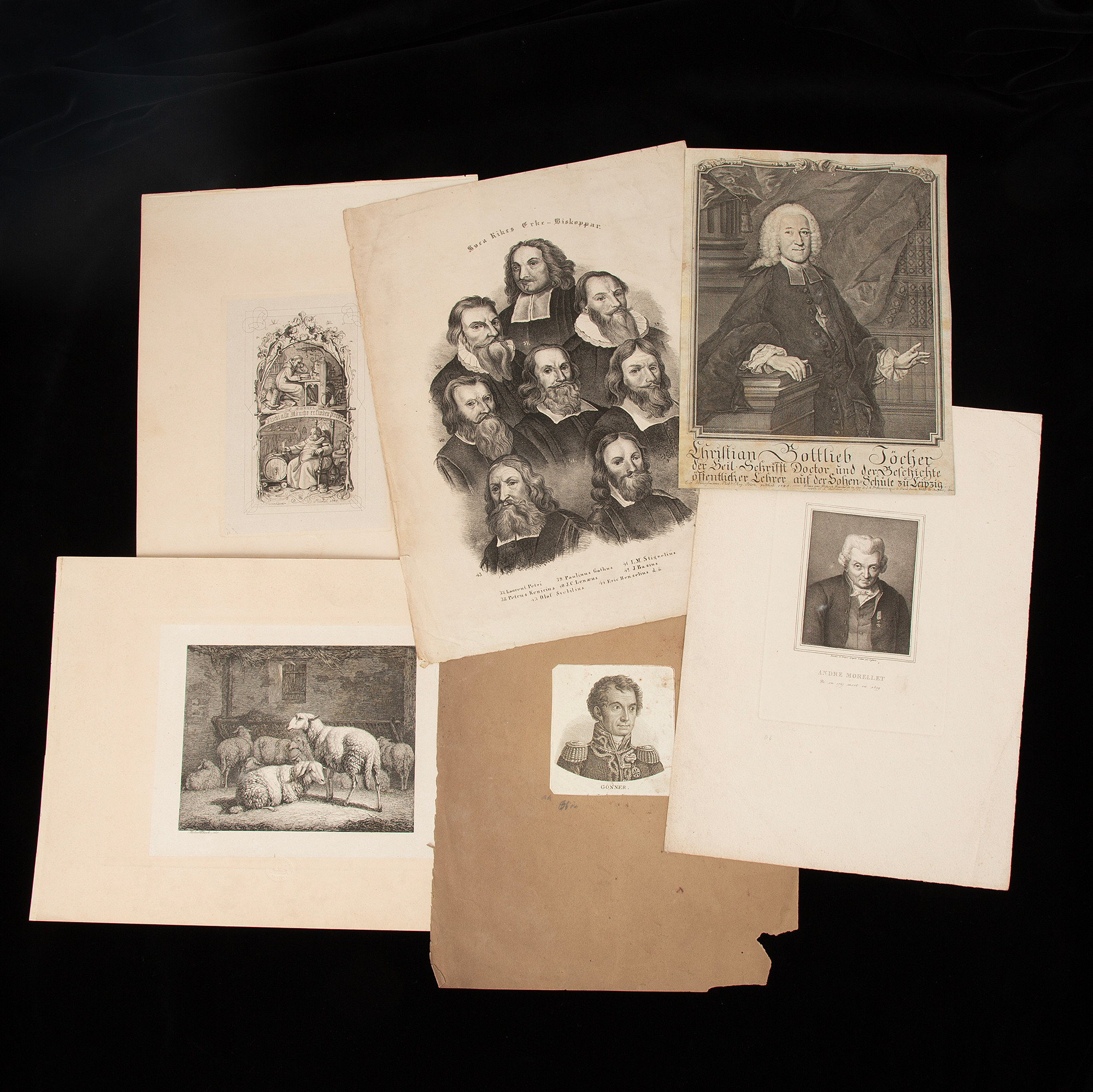 KOPPARSTICK OCH TRYCK. ca 90 st, 17-1900-tal.