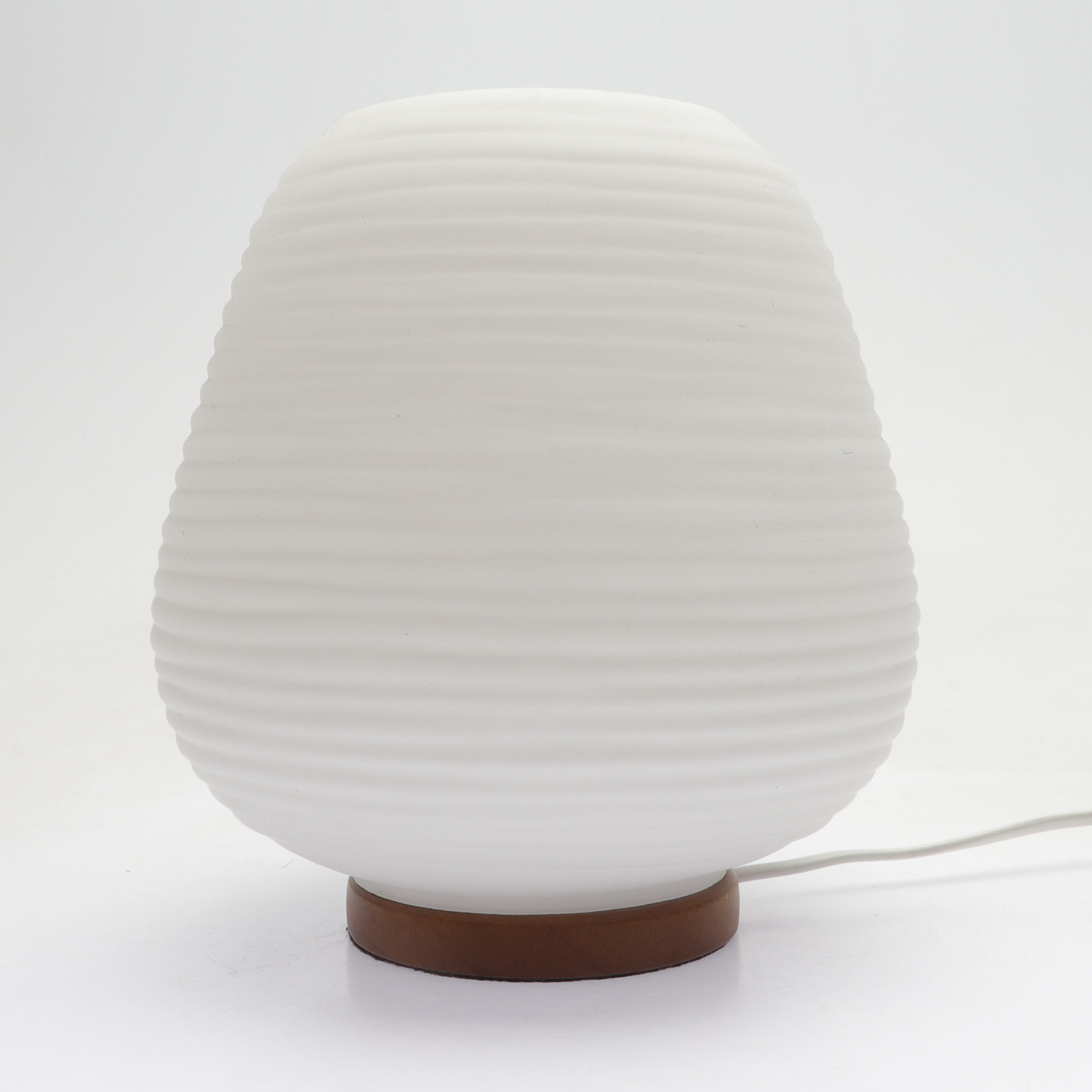 BORDSLAMPA, glas/trä, 2000-tal.