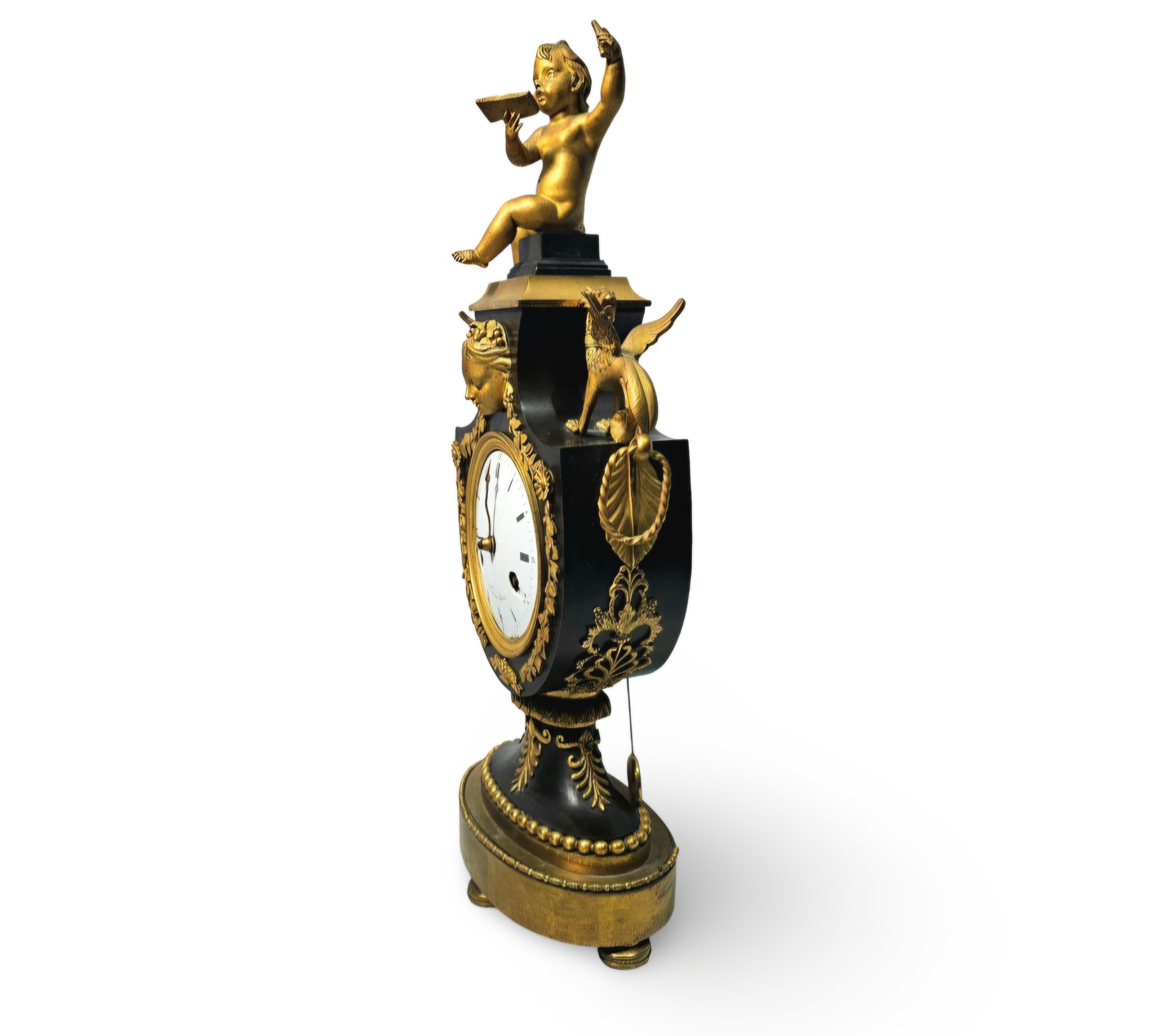 Images for 4255652. VAGENIER A PARIS. Empire-style mantel clock, urn ...