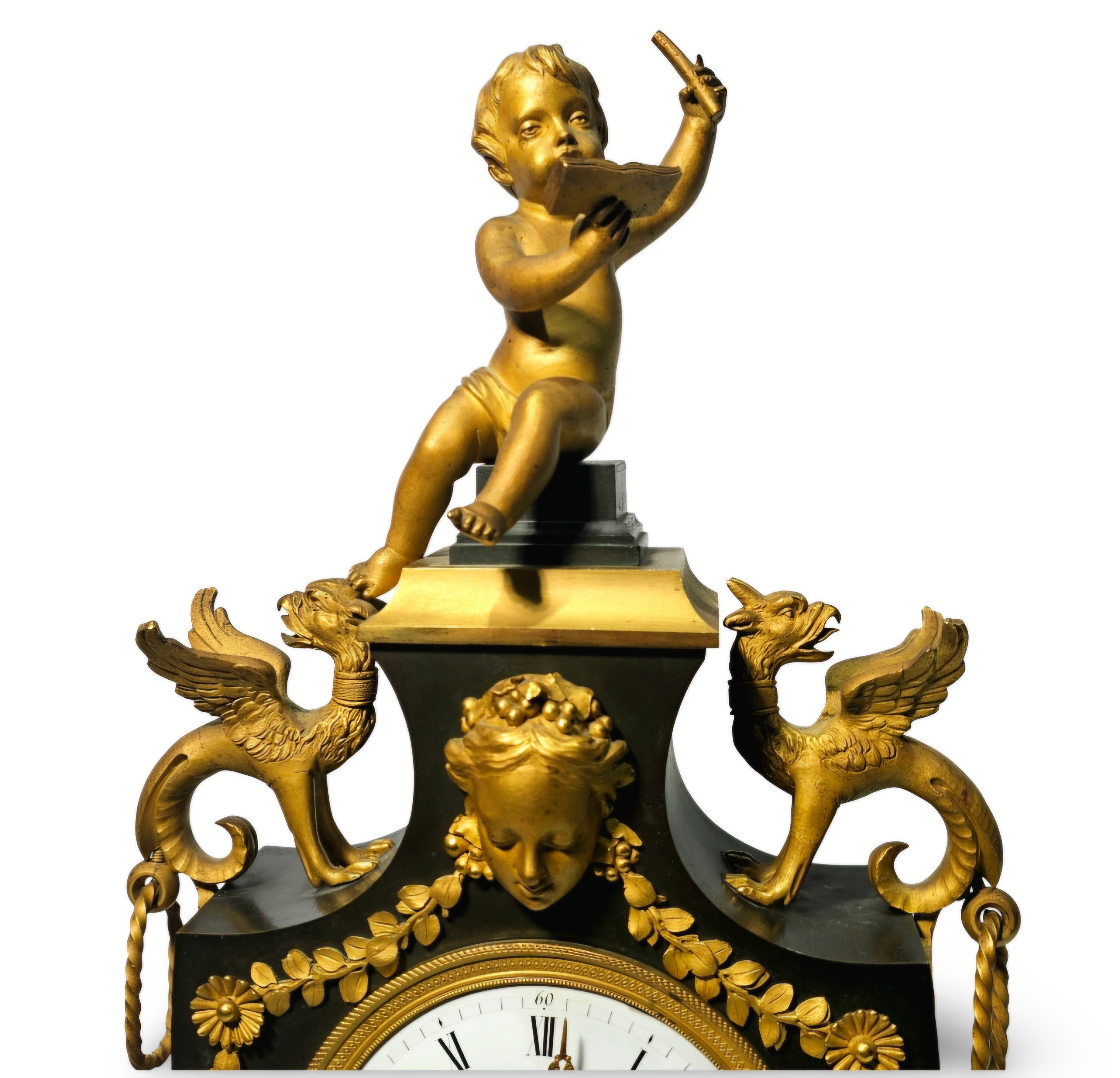 Images for 4255652. VAGENIER A PARIS. Empire-style mantel clock, urn ...