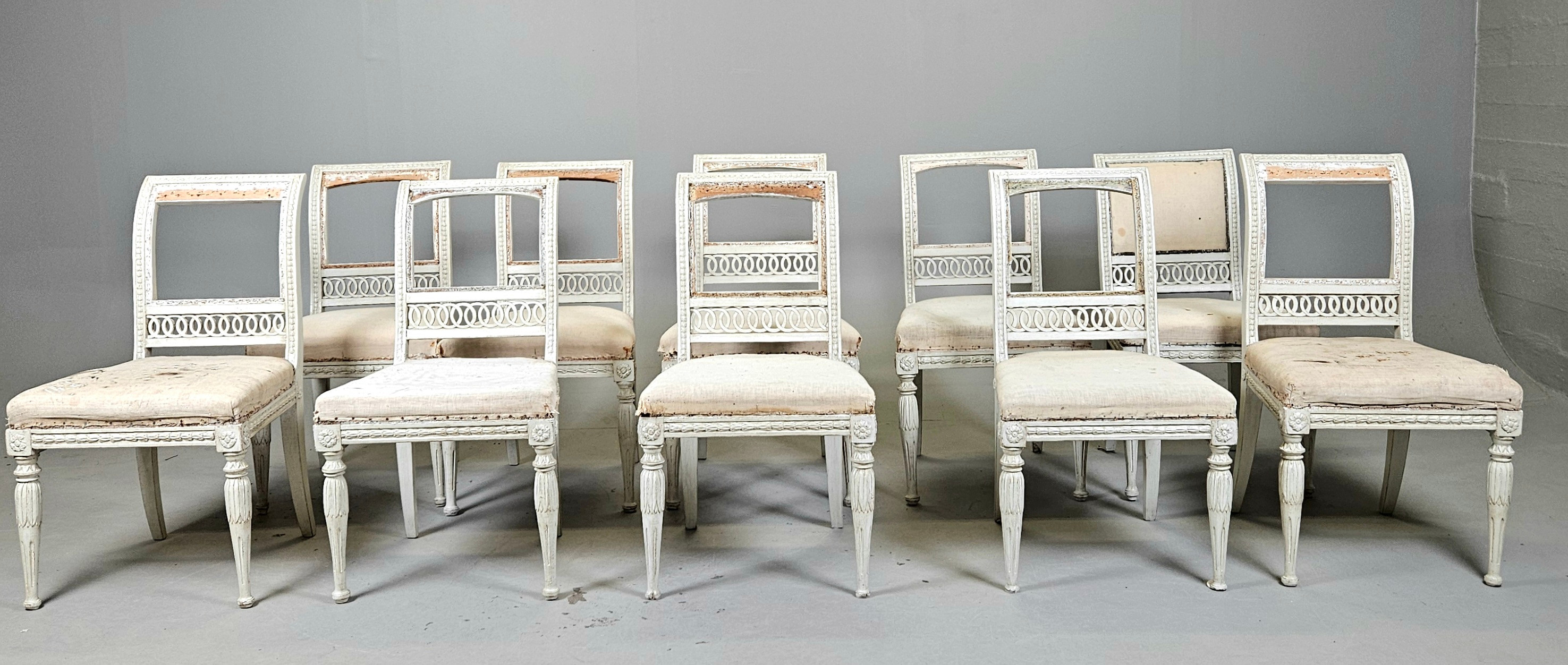 STOLAR, 10 st, snarlika, sengustavianska, 1800-tal.