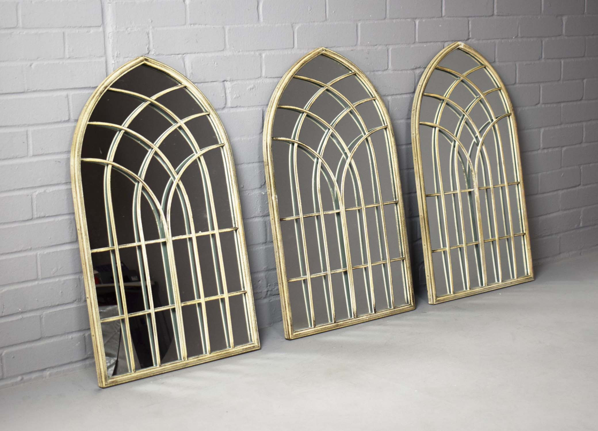 Images for 4293953. ARCHITECTURAL GARDEN WALL MIRRORS, A SET OF 3 ...