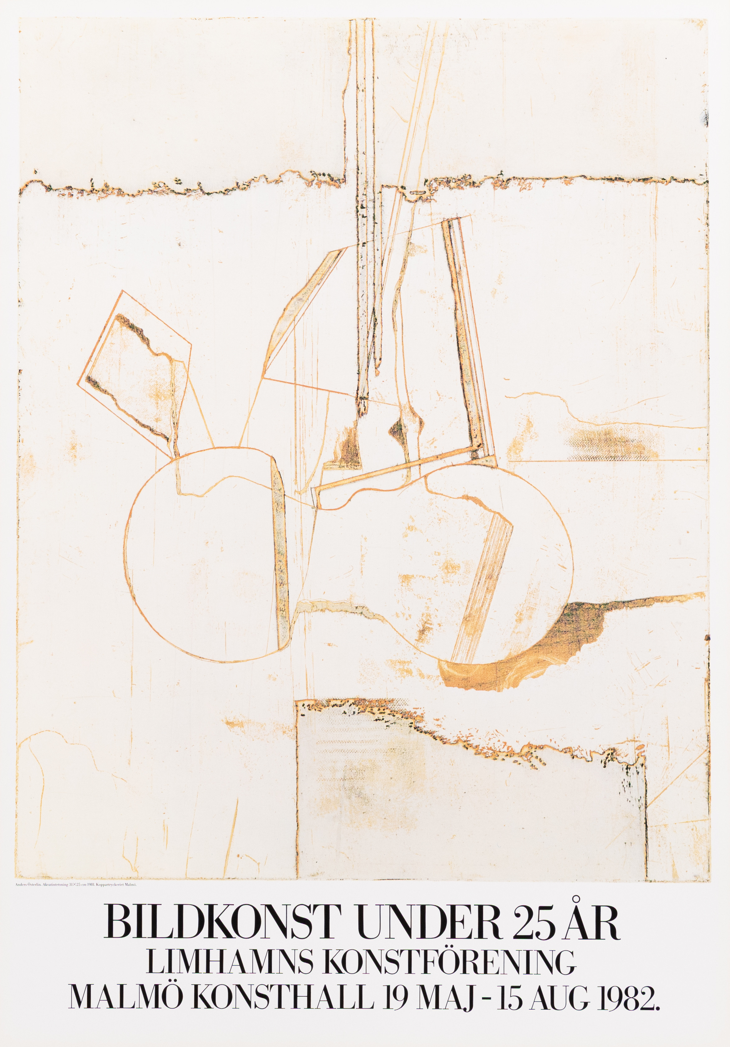 UTSTÄLLNINGSAFFISCH, screentryck, Bildkonst under 25 år, Malmö Konsthall.