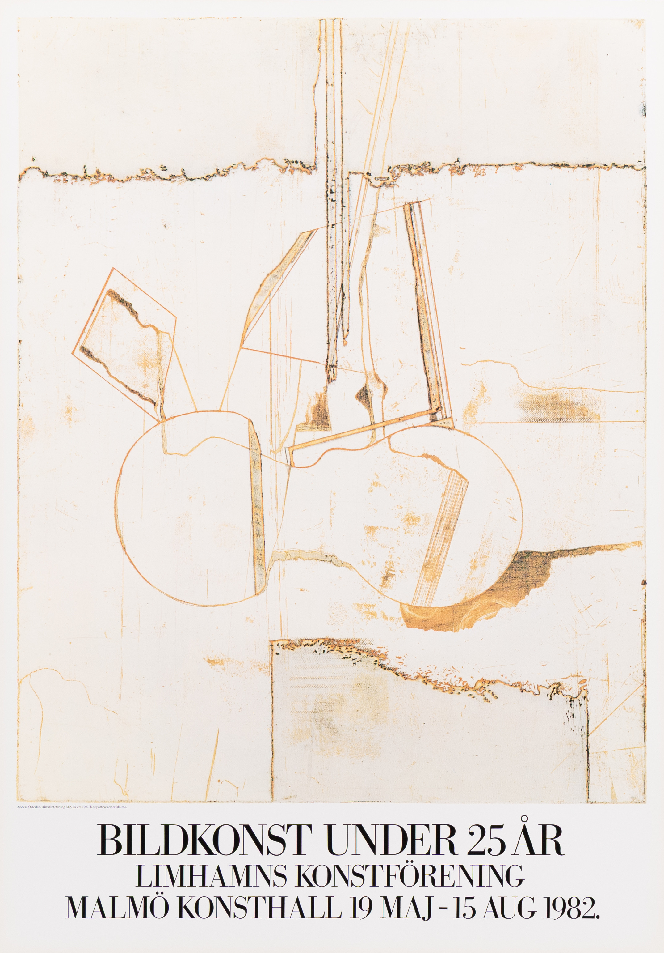 UTSTÄLLNINGSAFFISCH, screentryck, Bildkonst under 25 år, Malmö Konsthall.