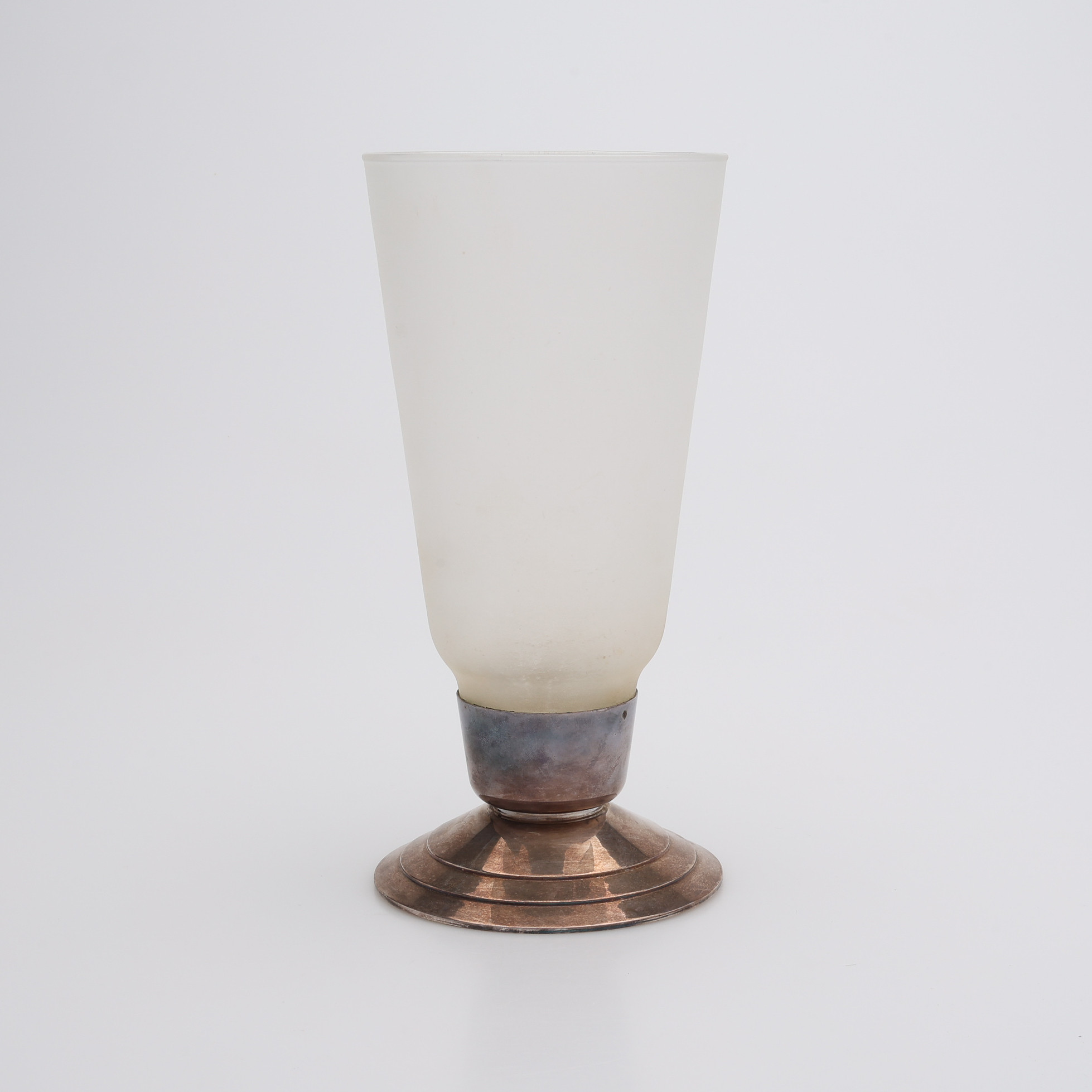 LJUSSTAKE, NYSILVER & FROSTAT GLAS, CHRISTOFLE, FRANKRIKE, ART DÉCO.