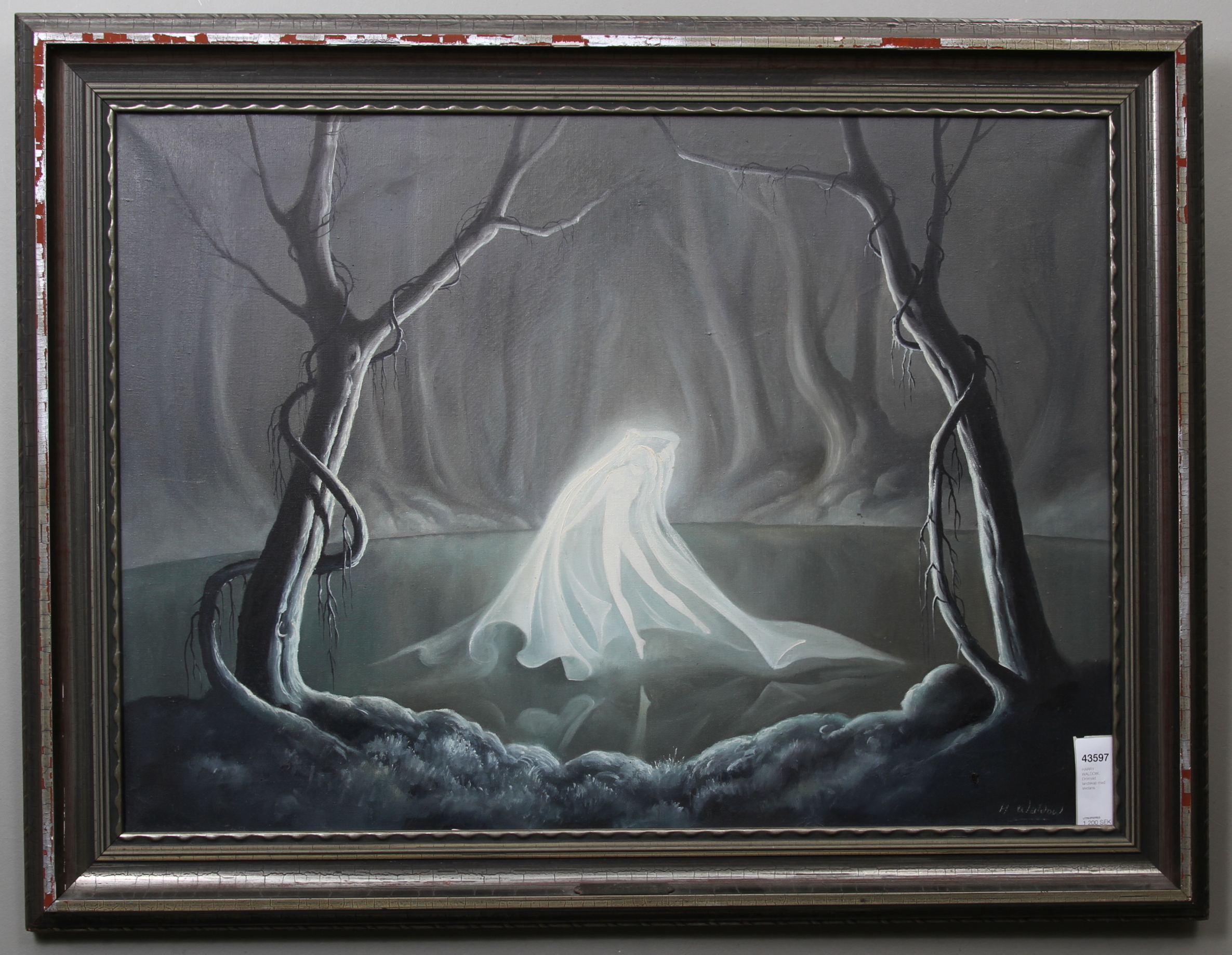 Bilder för 43597. HARRY WALDOW. Drömskt landskap med älvdans.