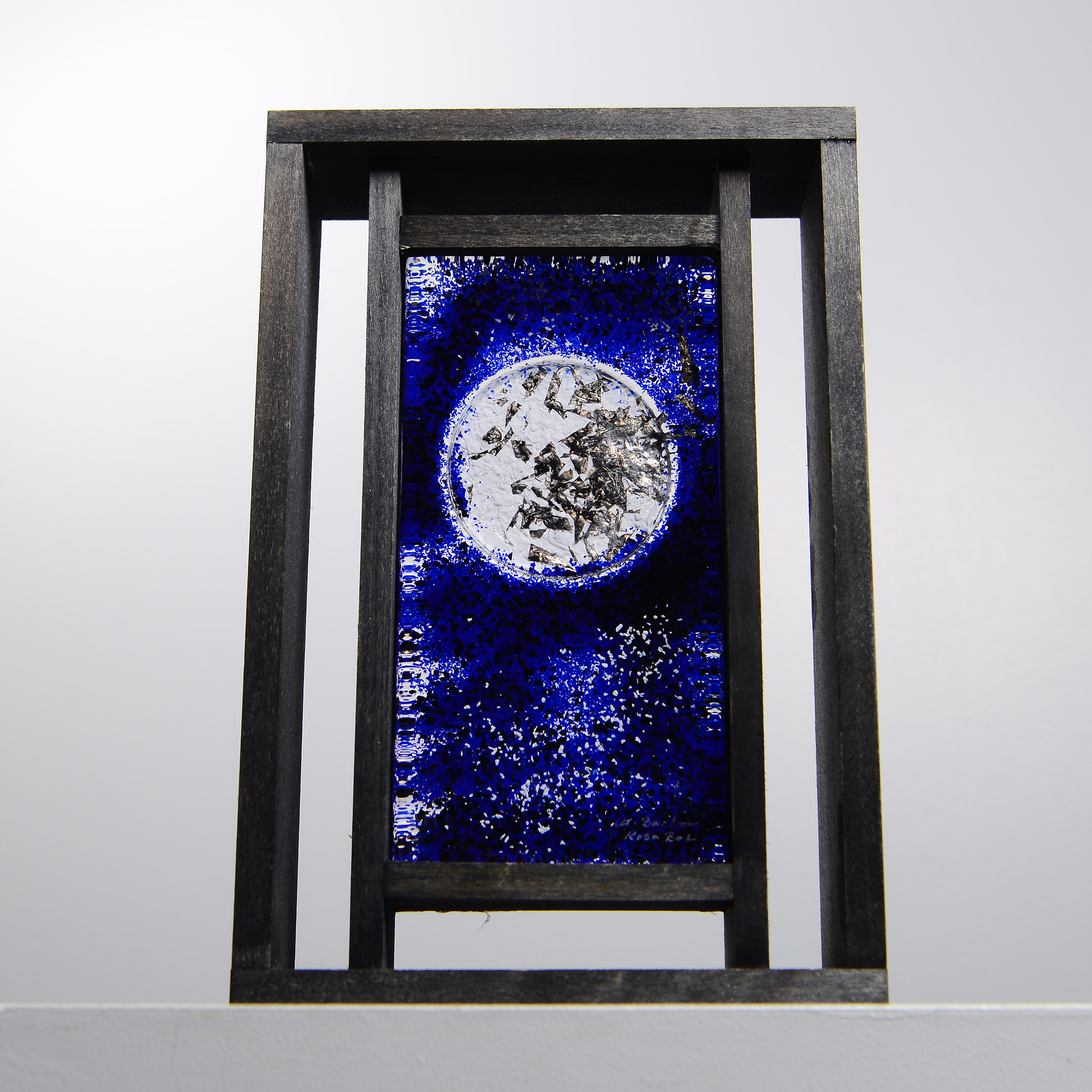 MONICA BACKSTRÖM. Skulptur, "Frozen Images", Kosta Boda, signerad.