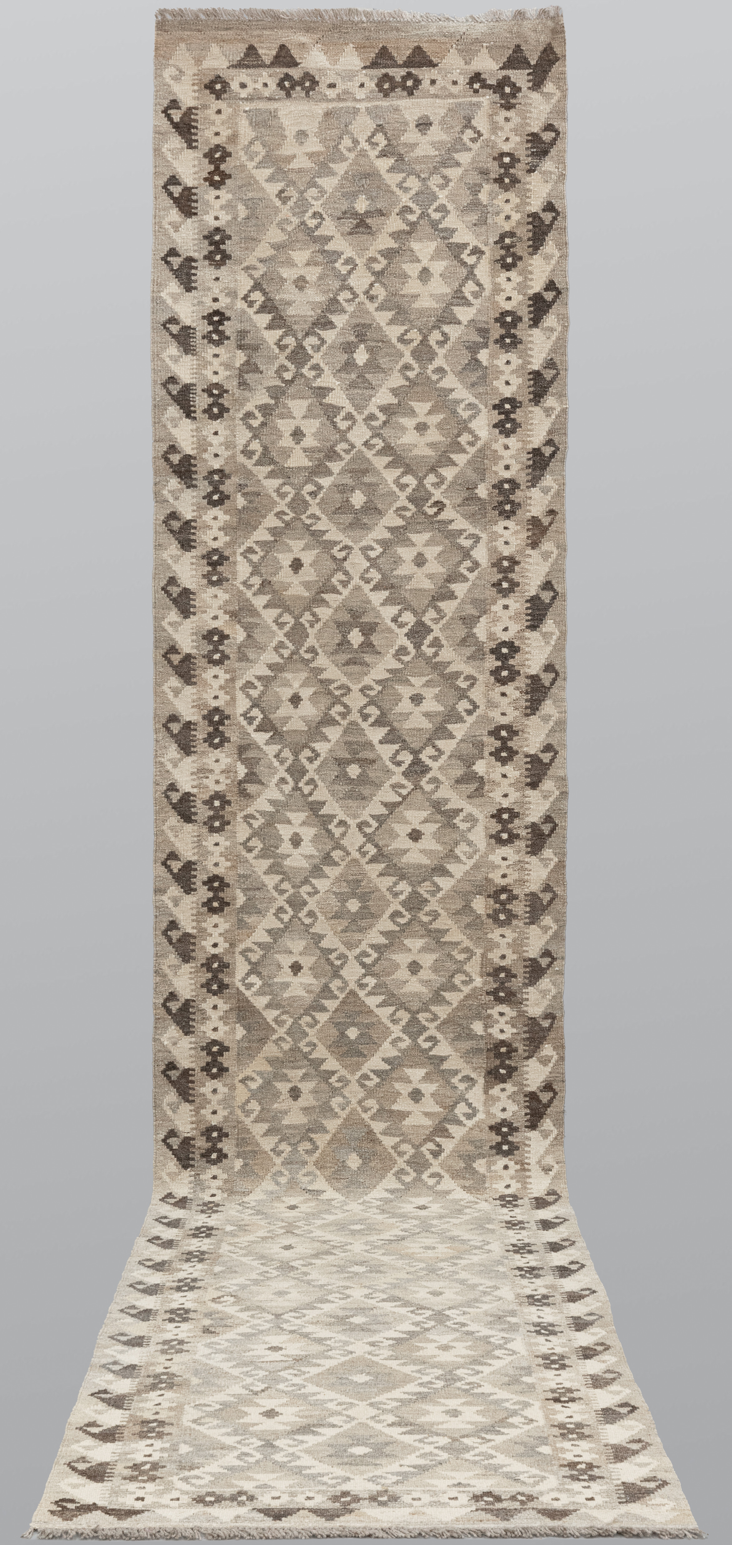 MATTA, Kelim, naturfärgad galleri modell, 393*78cm.