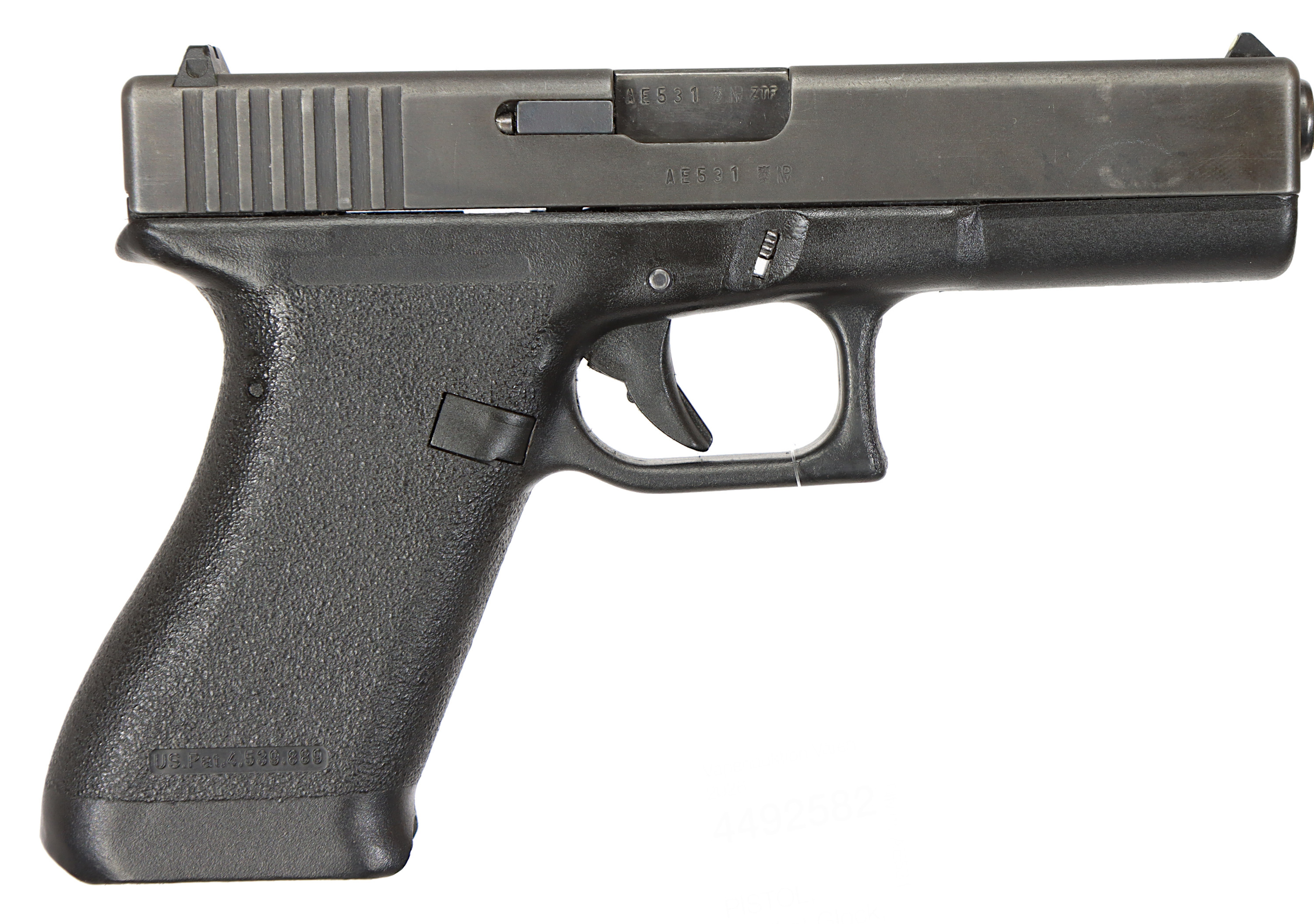PISTOL, fabrikat Glock, modell 17, kaliber 9mm, tillv.nr AE531.