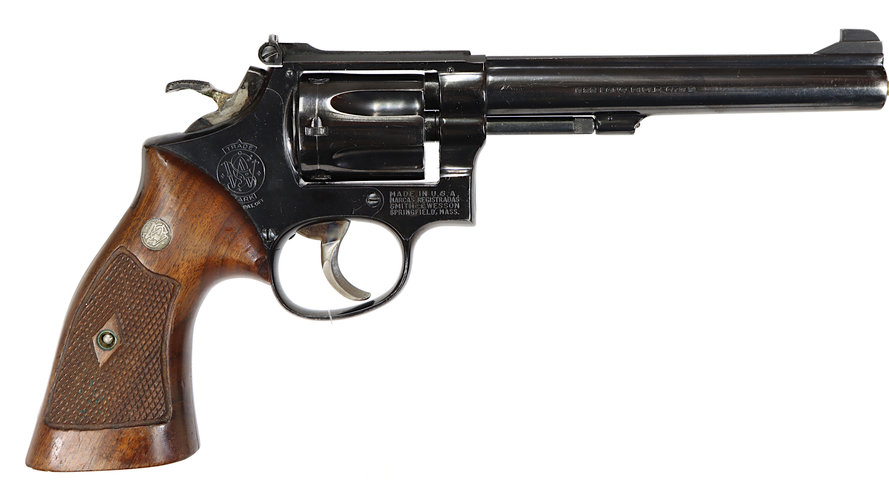 REVOLVER, fabrikat Smith&Wesson, modell 17, kaliber .22LR, tillv.nr K347153.