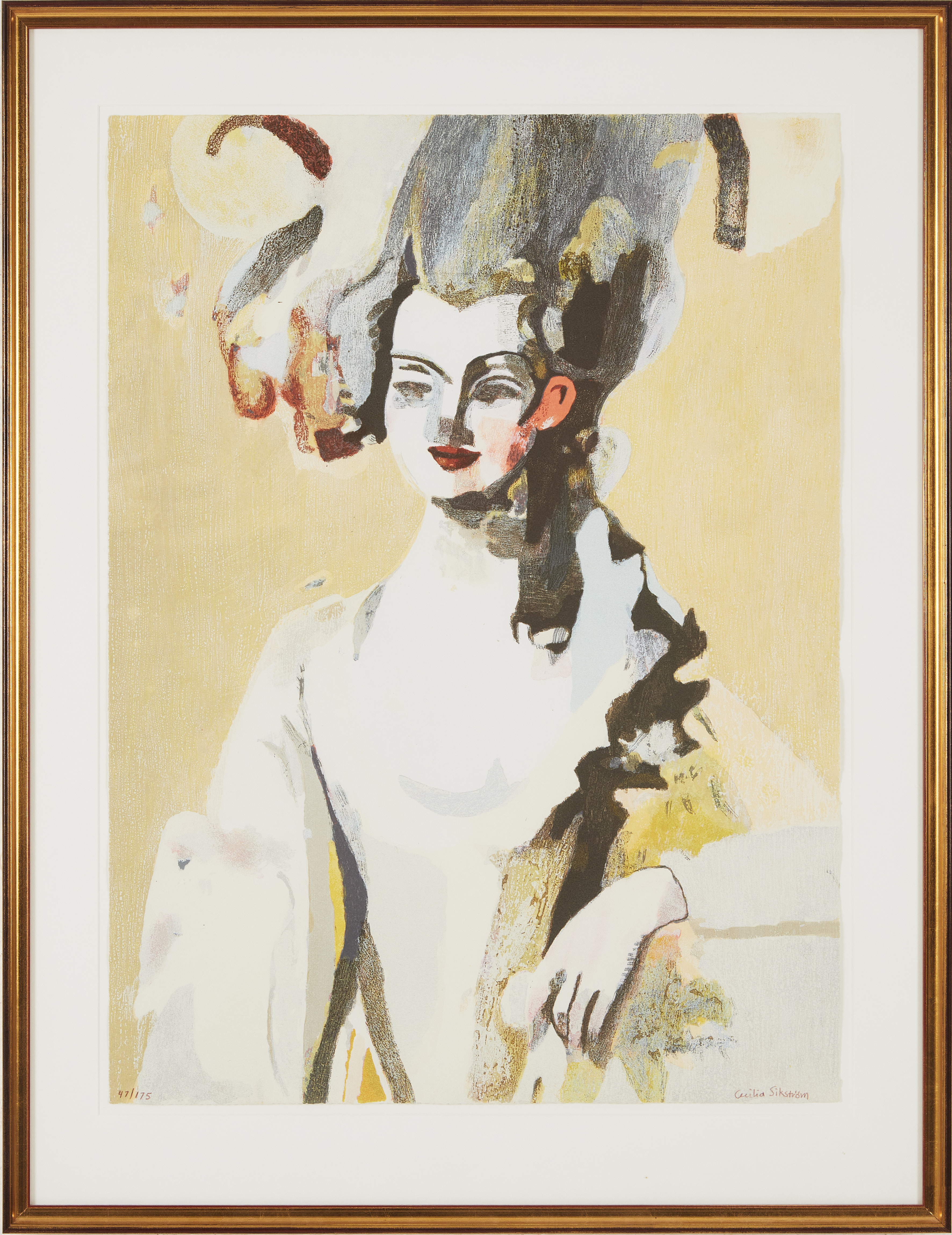 CECILIA SIKSTRÖM. Perdita, kombinationstryck litografi+serigrafi, signerad och numrerad 43/175.
