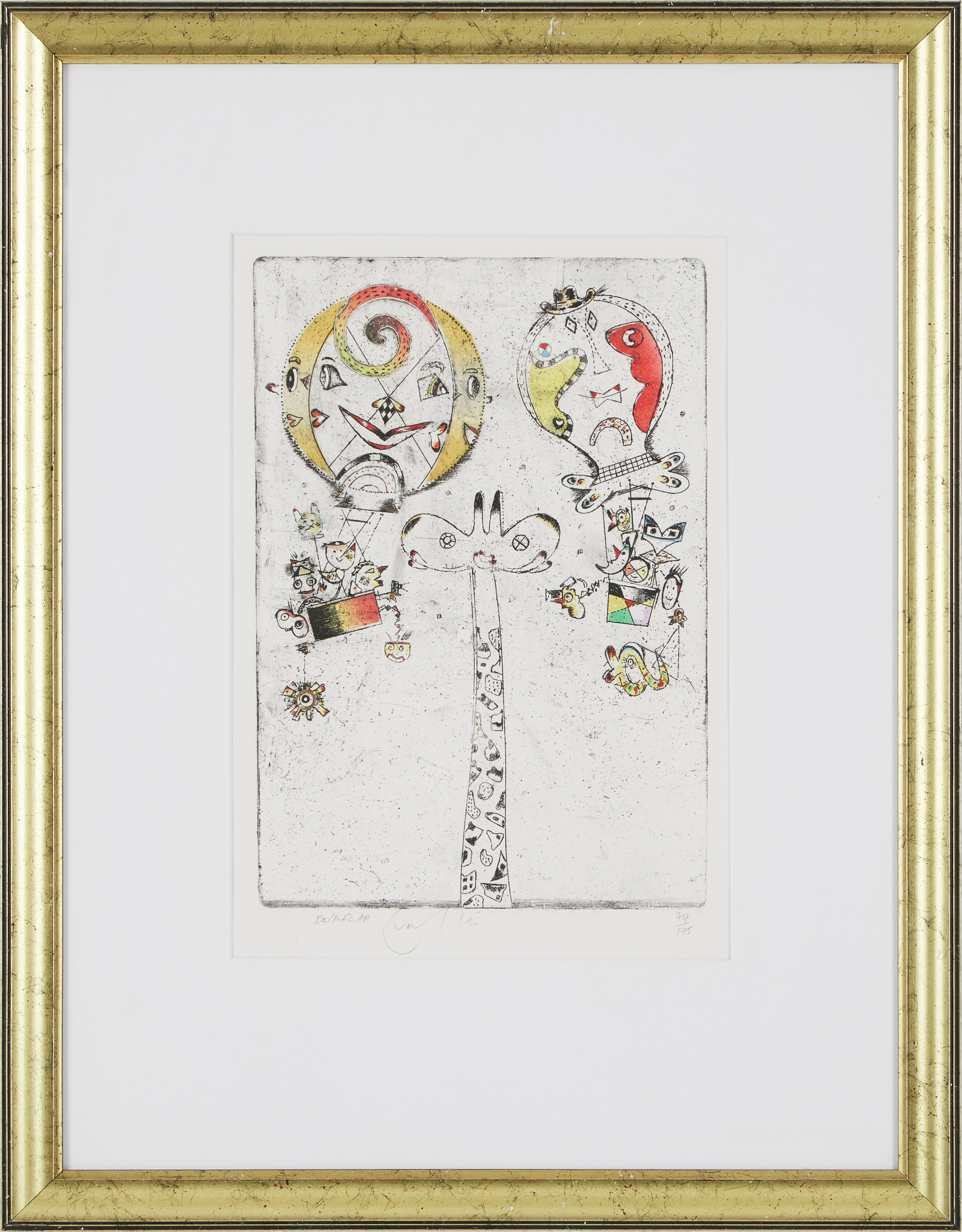 JORGO KRALLIS. "Flip-Flap", färgetsning, signerad och numrerad 74/175.