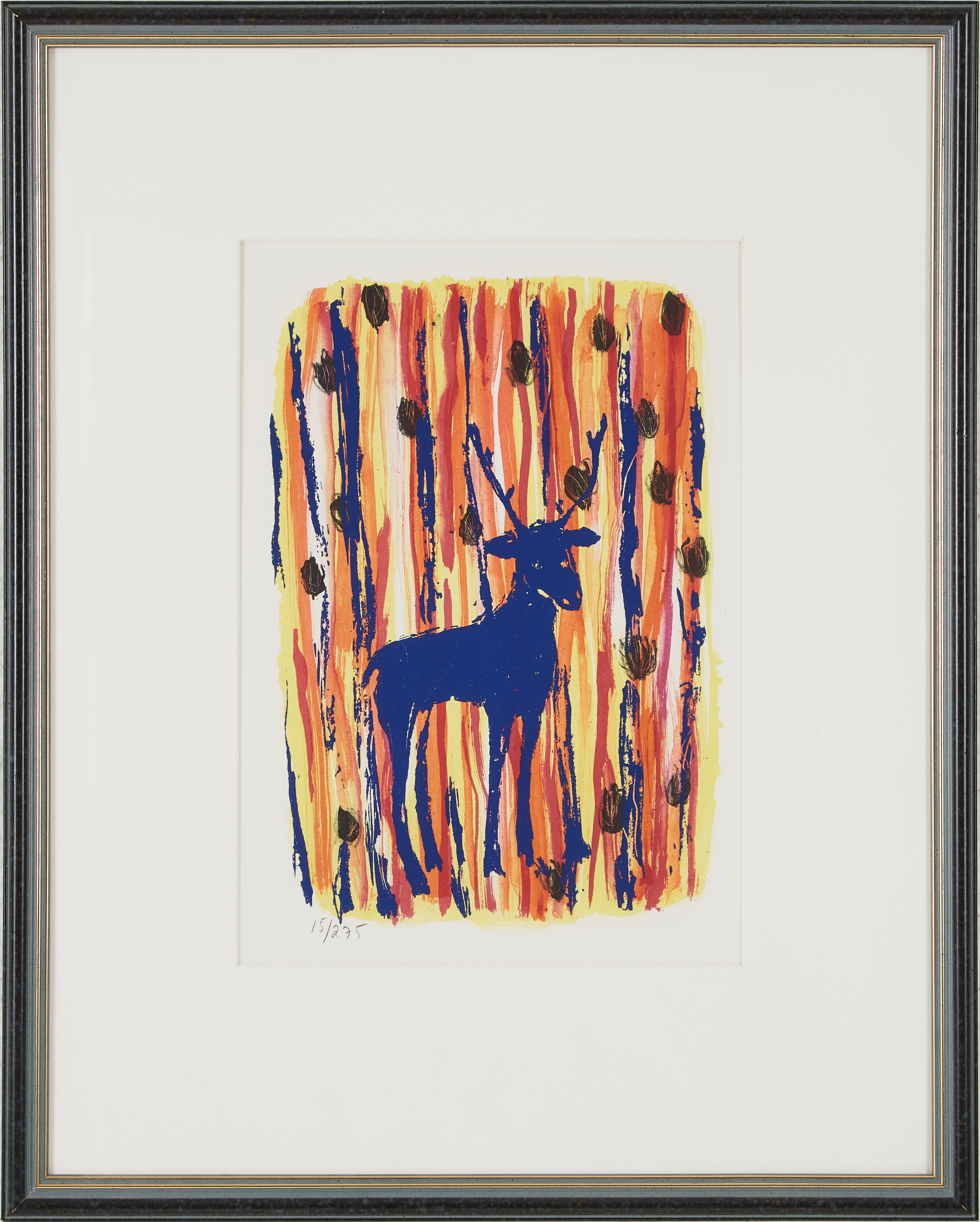 SUZANNE NESSIM (Sverige, född 1944) (2): Hjorten i tapeten resp. Utan Titel, föreställande en kvinna sittandes i fåtölj, litografier, signerad samt osignerad och numrerade 15/275.