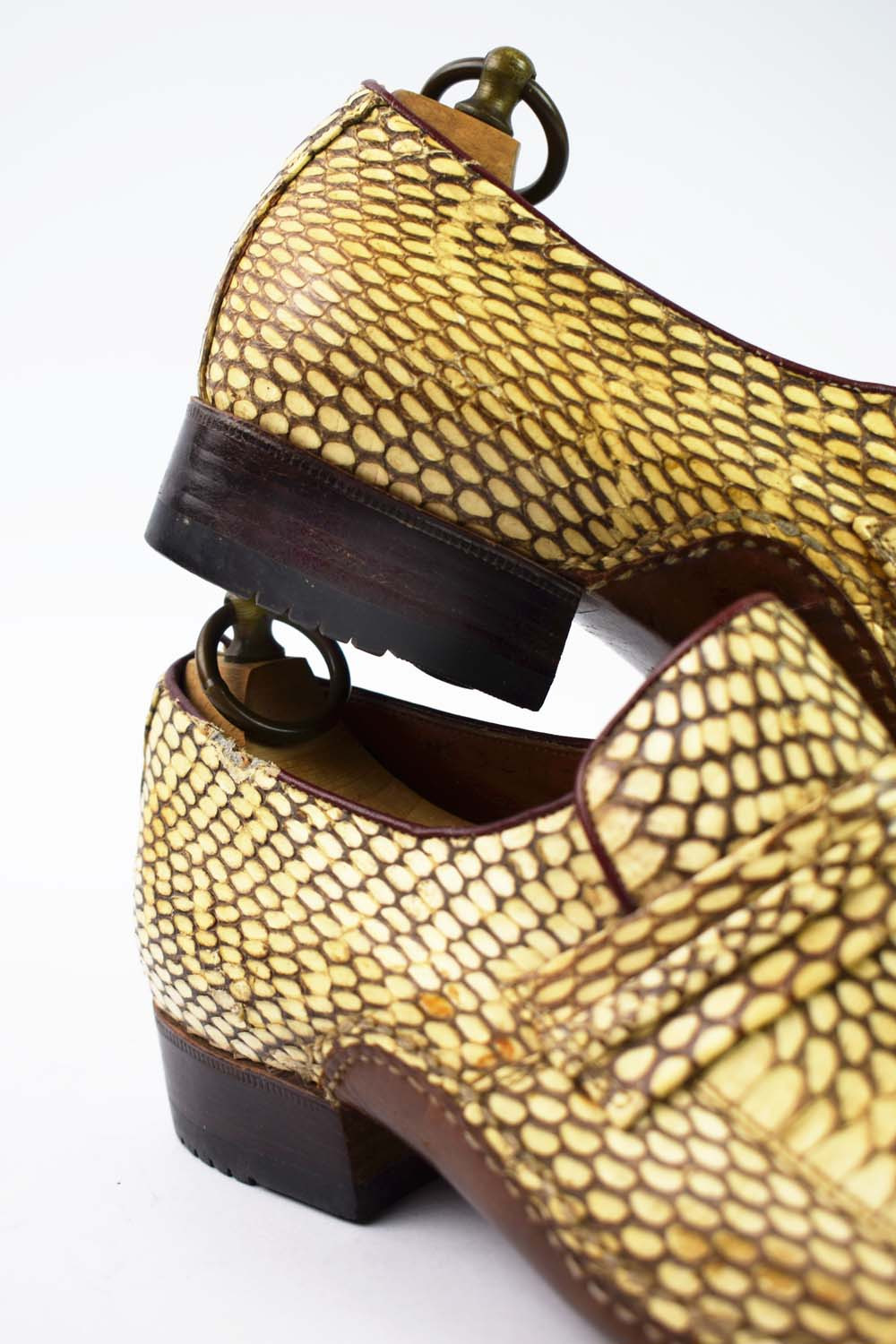Images for 4509126. A PAIR OF 1970'S PYTHON PLATFORM SHOES. - Auctionet