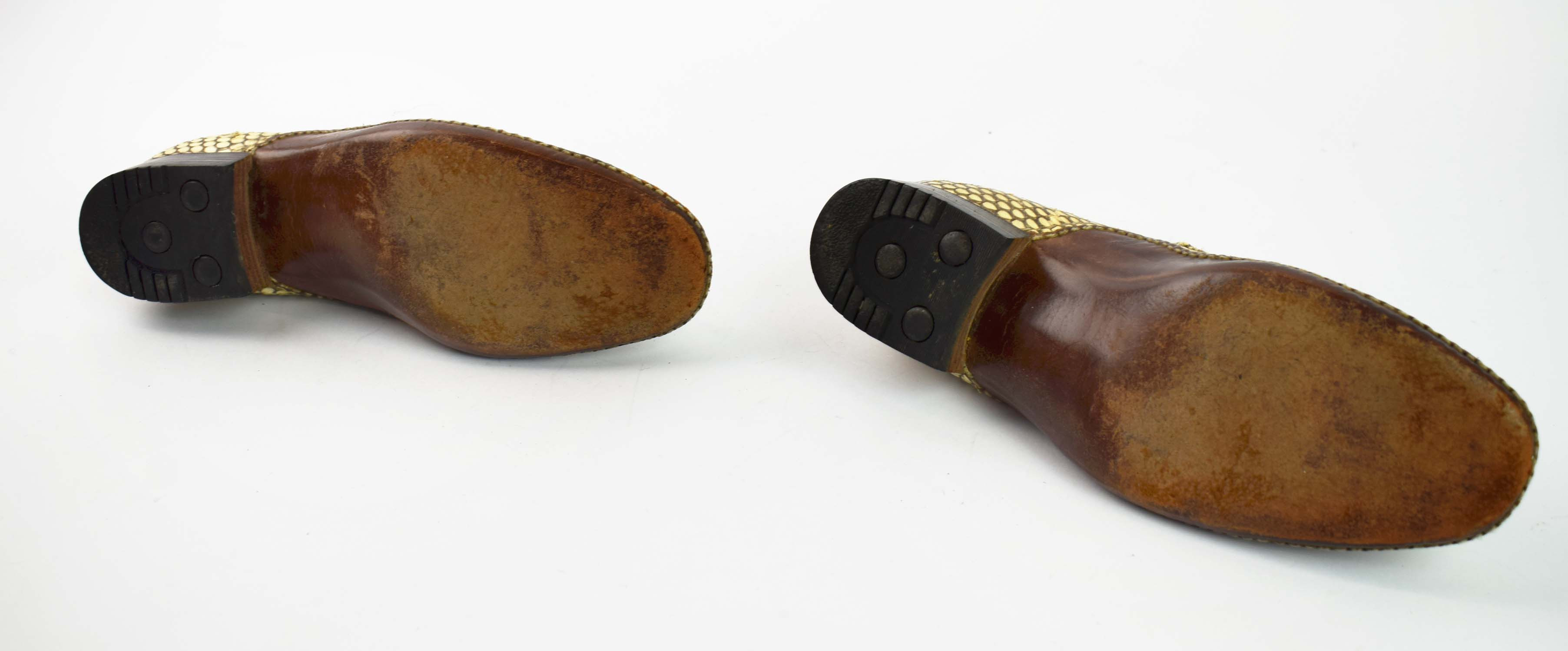 Images for 4509126. A PAIR OF 1970'S PYTHON PLATFORM SHOES. - Auctionet