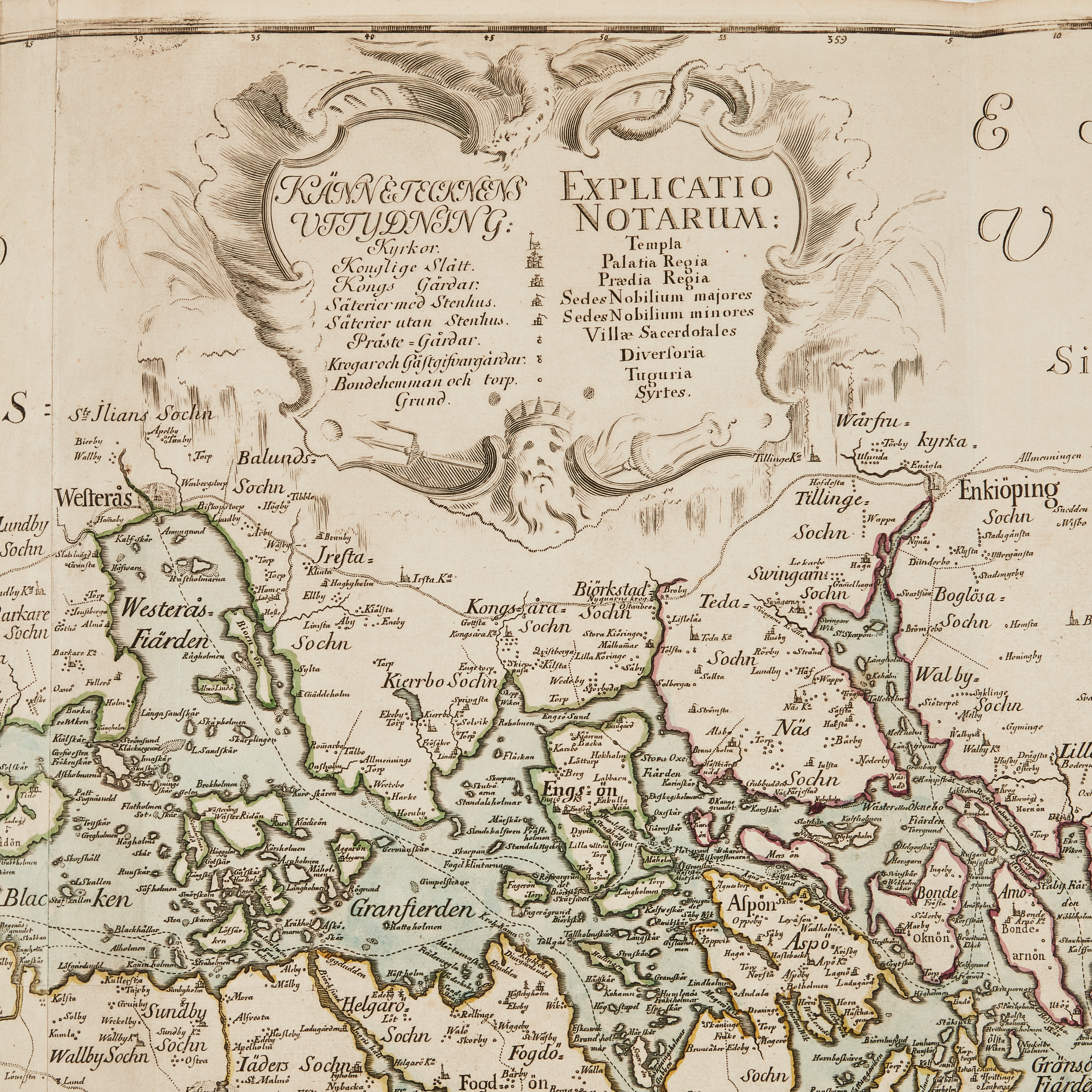 Images for 4522537. CLASSIC MAP OF THE LAKE FROM 1739. - Auctionet