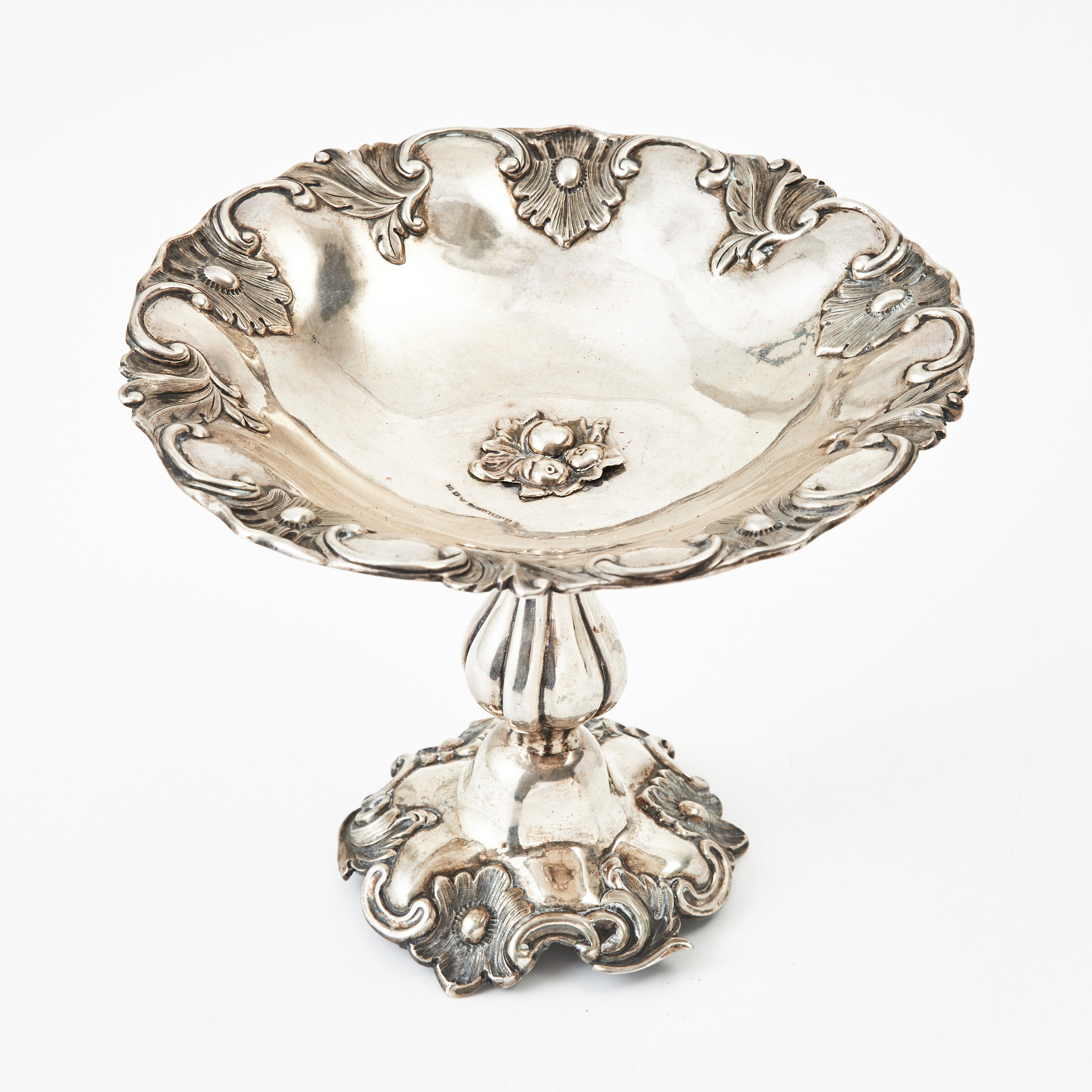 SKÅL, på fot, silver, Västerås 1897, nyrokoko.