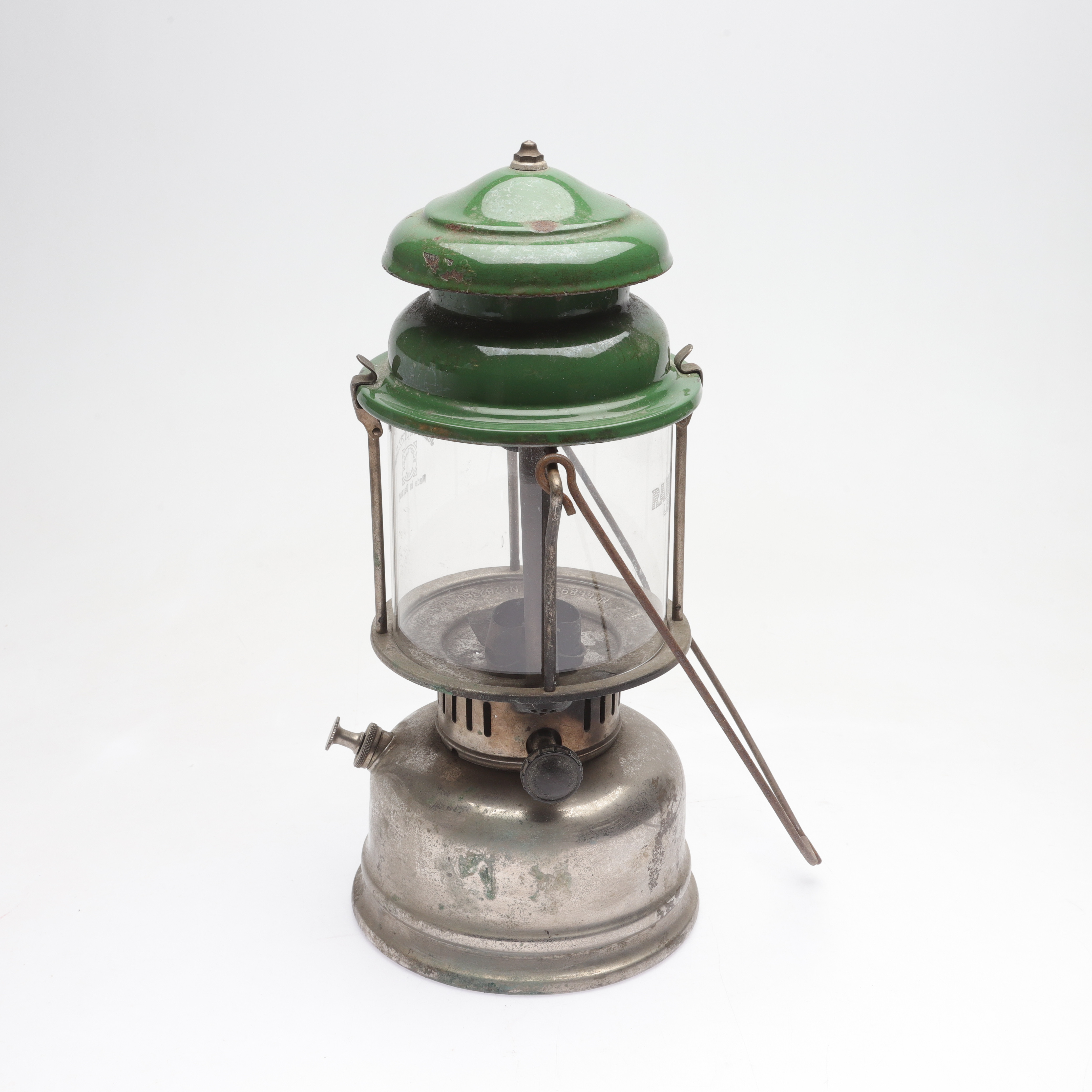 STORMLYKTA, med tillbehör, metall/glas, Primus No 1020, B.A. Hjorth & Co, Stockholm, 1900-tal.