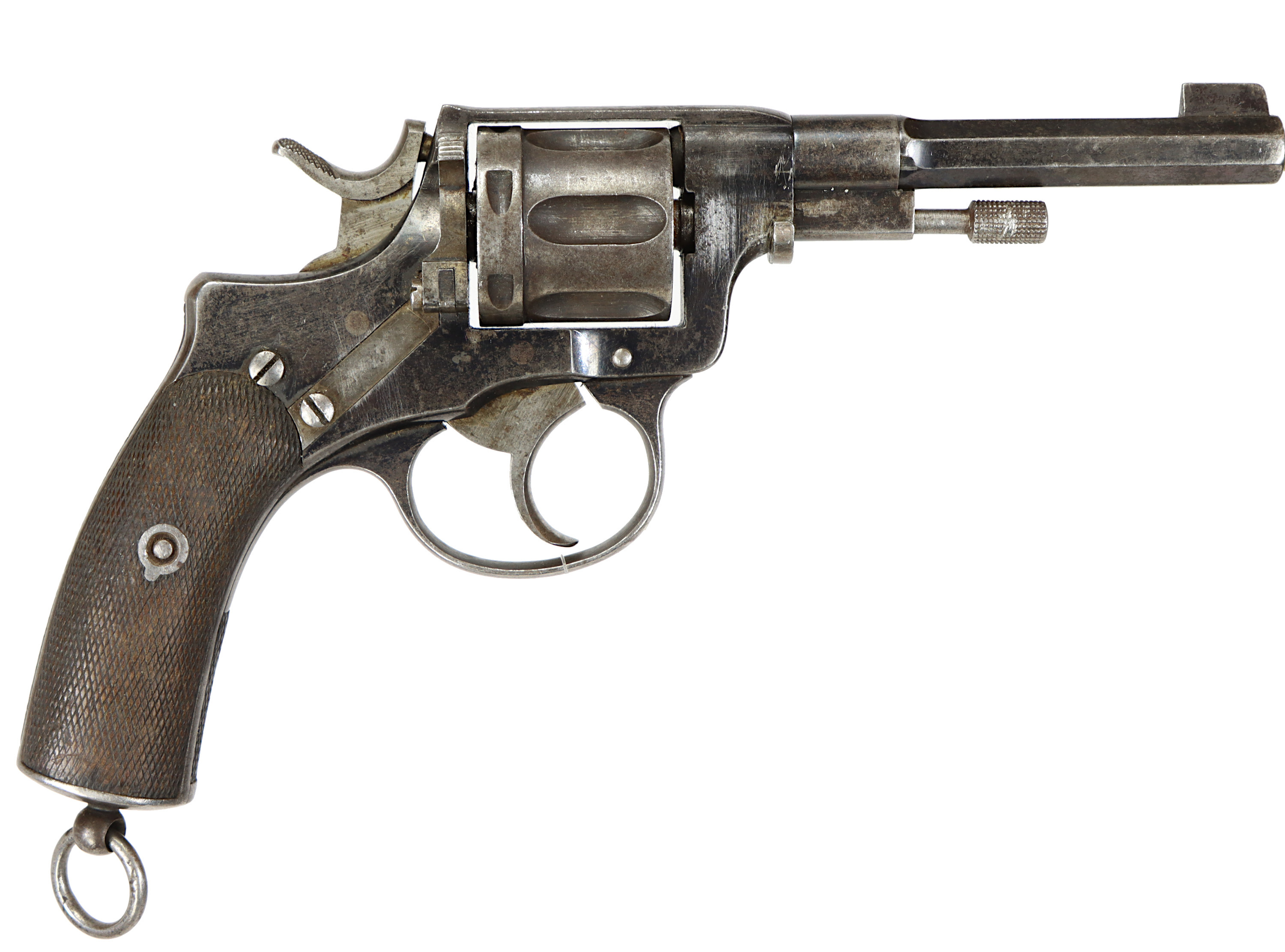 REVOLVER, fabrikat Husqvarna, modell 1887, kaliber 7,5mm, tillv.nr 9160, se-nr SE0293606.