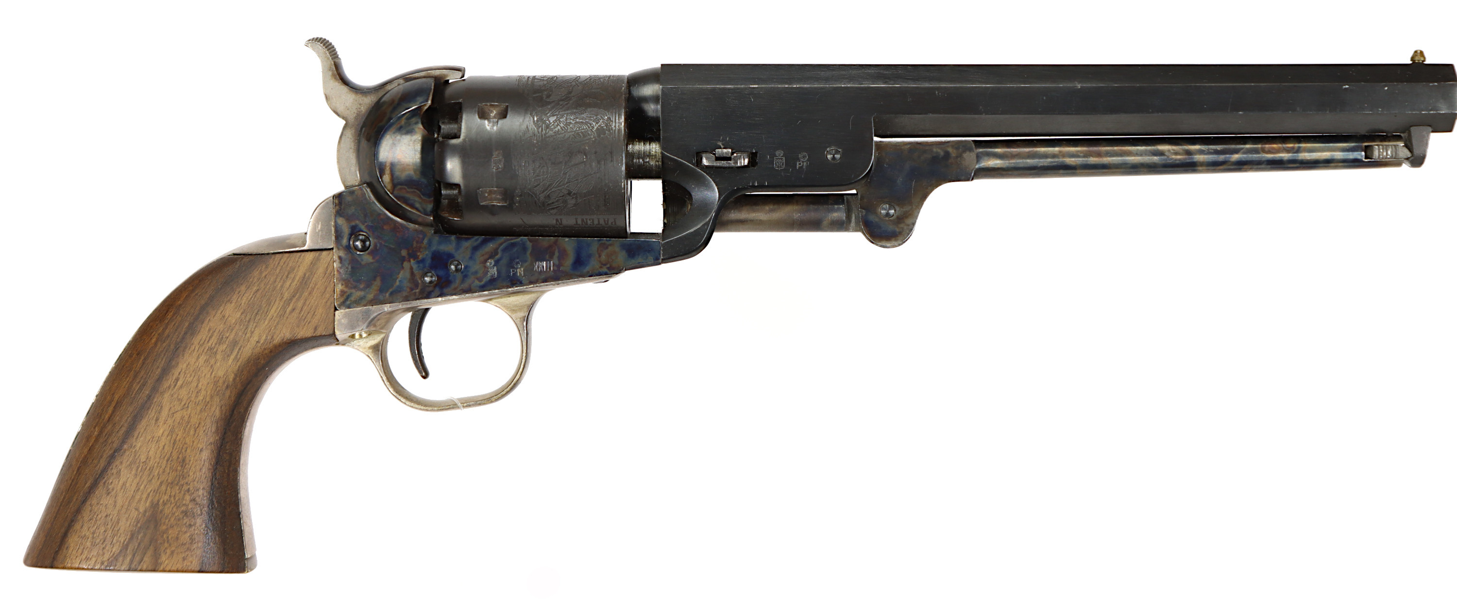 SLAGLÅSREVOLVER, fabrikat Uberti, modell 1851 Navy, kaliber .36 Svartkrut, tillv.nr 7378, se-nr SE0126546.