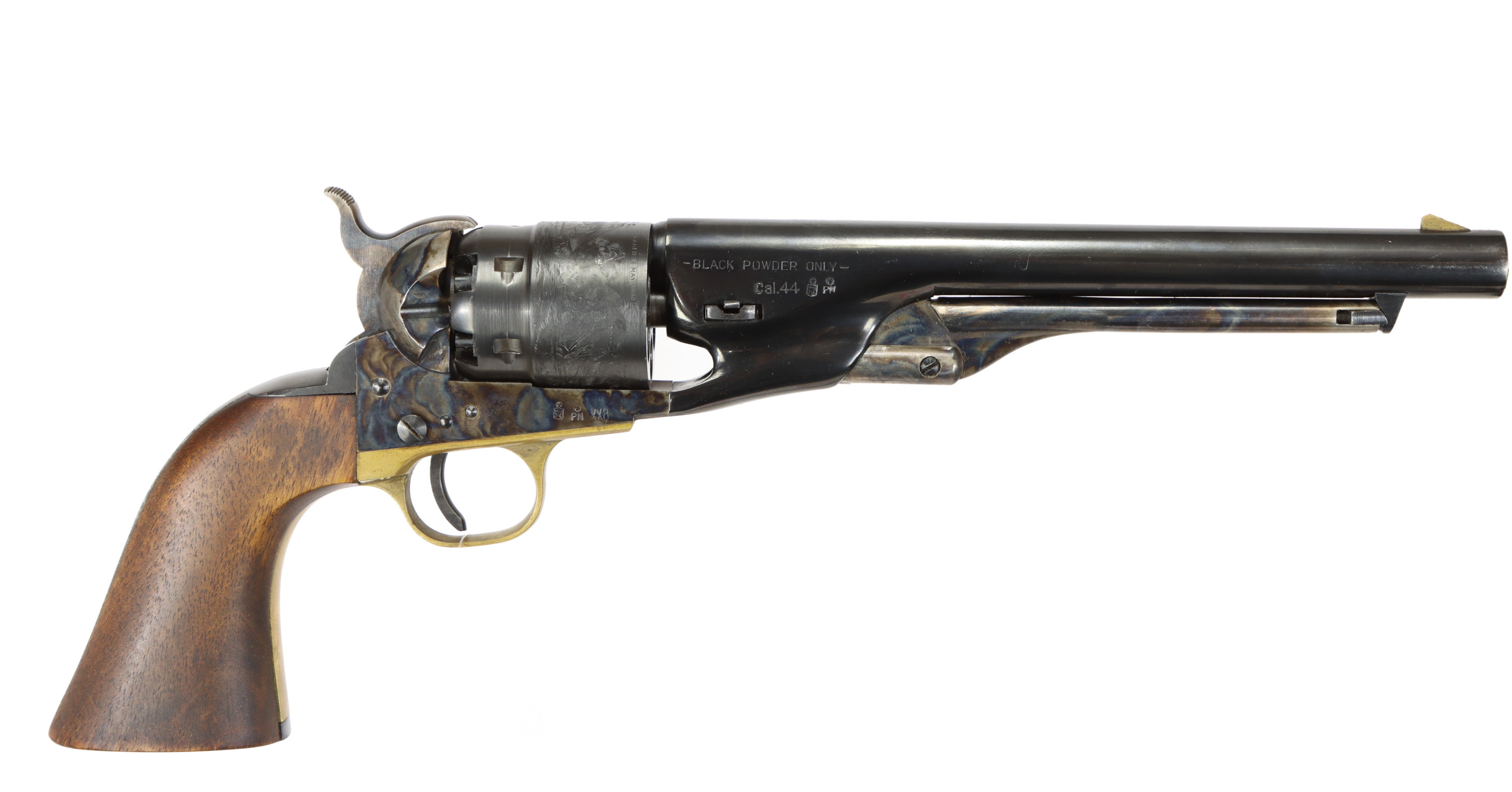 SLAGLÅSREVOLVER, fabrikat Uberti, modell 1860 Army, kaliber .44 Svartkrut, tillv.nr 14303, se-nr SE1087015.