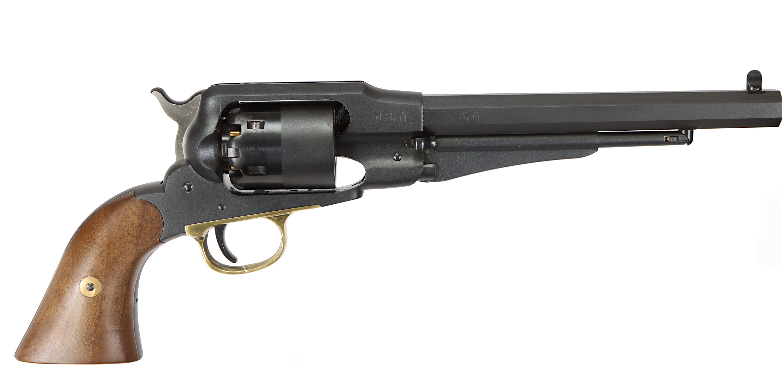 SLAGLÅSREVOLVER, fabrikat Davide Pedersoli, modell 1858 Army, kaliber .44 Svartkrut, tillv.nr PD48938.