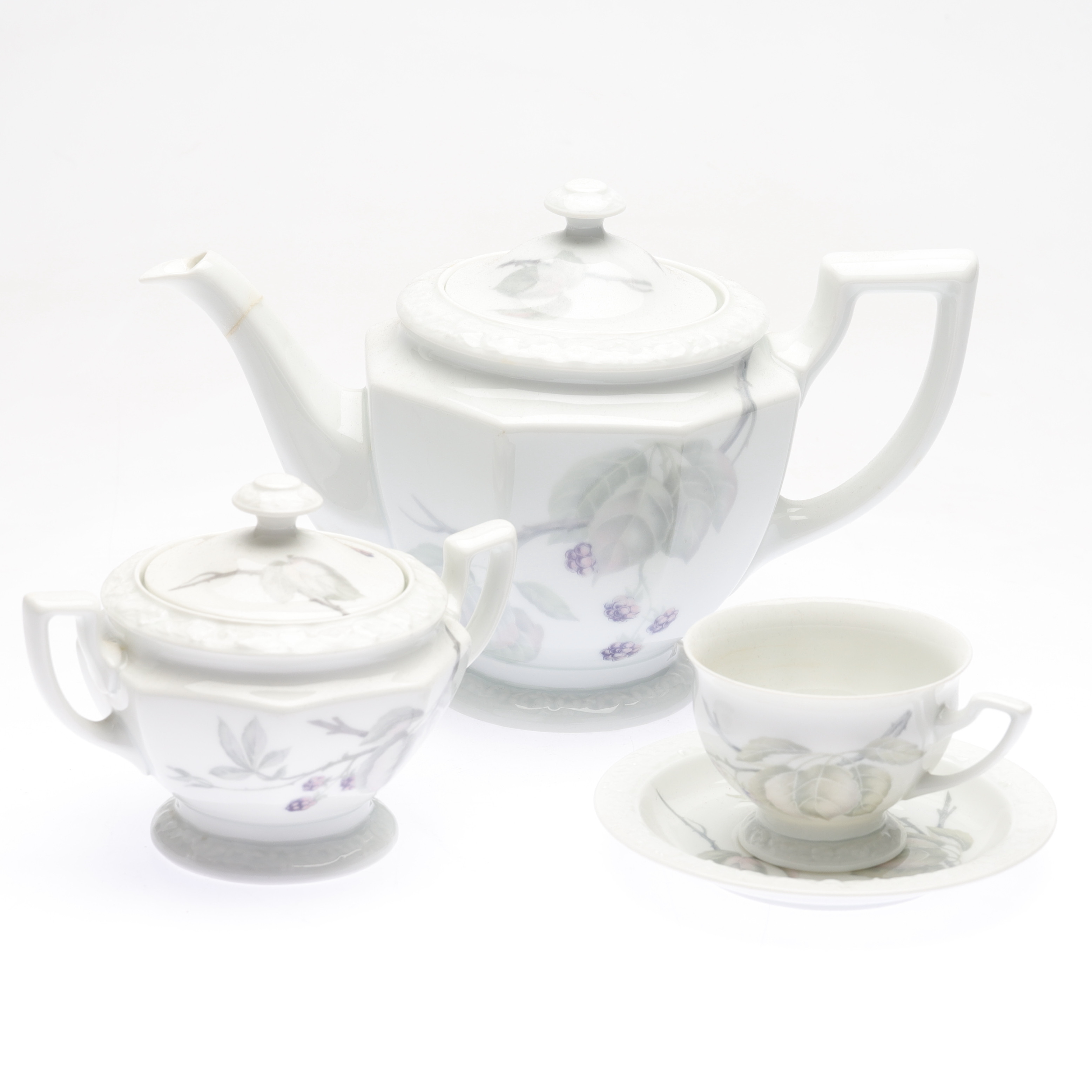 KAFFESERVIS, 43 delar, porslin, "Maria Björnbär", Rosenthal.