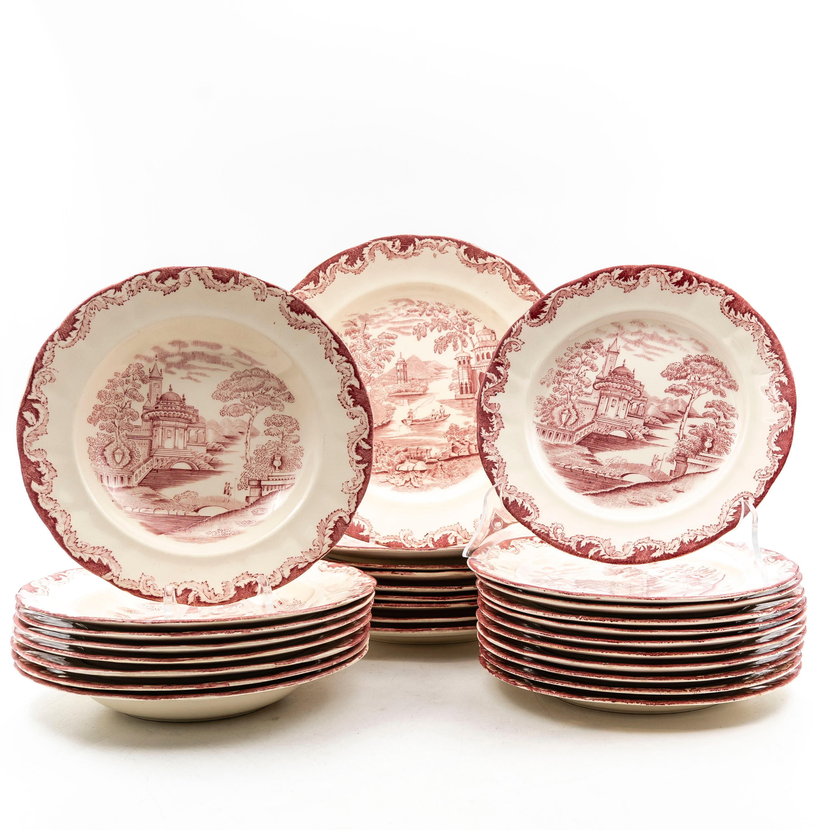 Images for 4567020. RÖRSTRAND. Plates, “Bengali”, Red, Rörstrand, 28 ...
