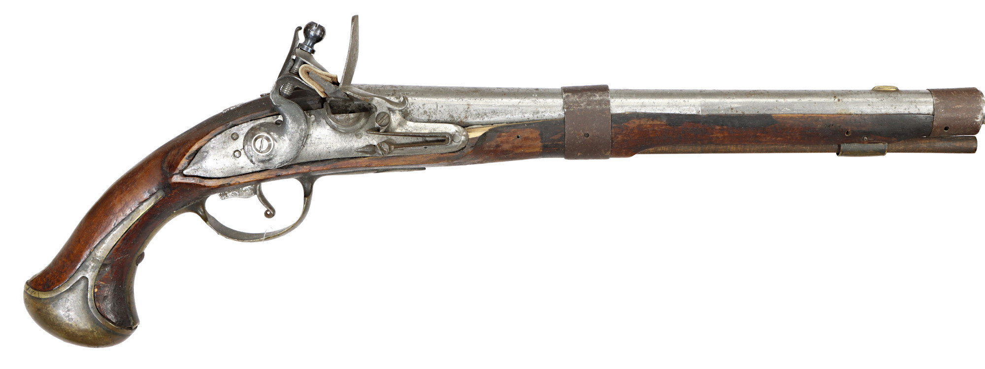 FLINTLÅSPISTOL OCH SLAGLÅSPISTOLER 3 STYCKEN.