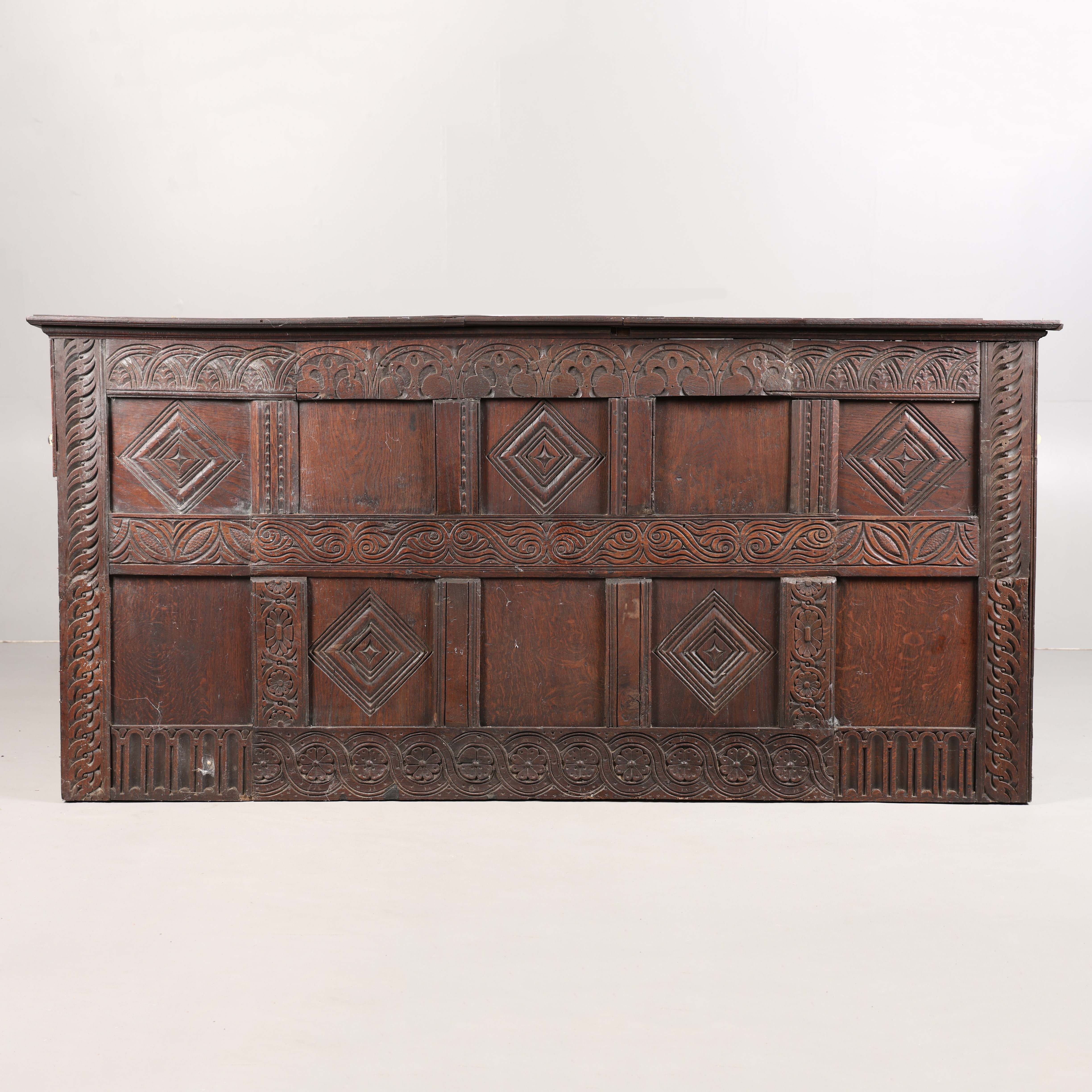 Images for 4575559. A 17TH CENTURY AND LATER CARVED OAK OVERMANTEL ...