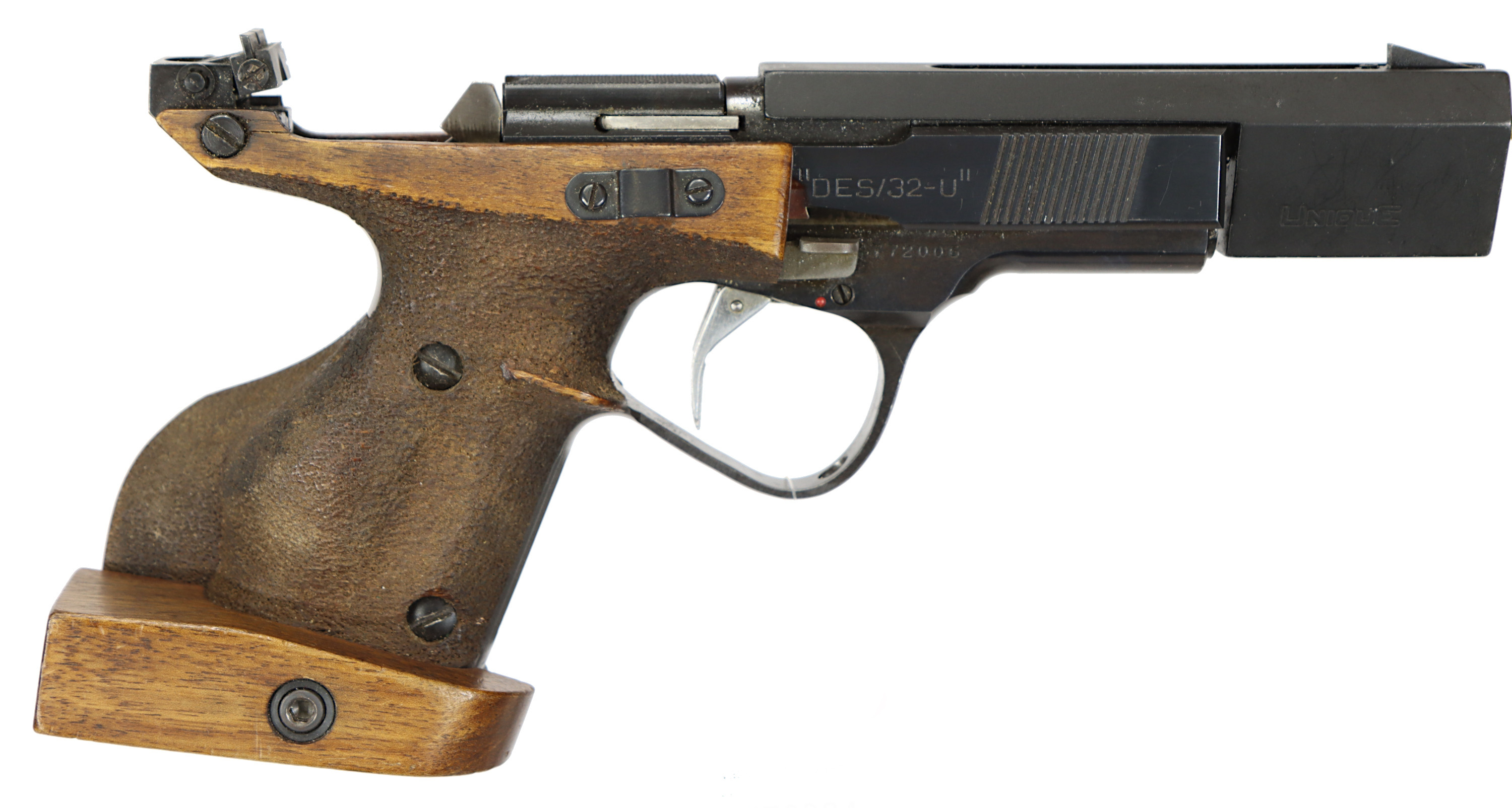 PISTOL, fabrikat Unique, modell DES/32-U, kaliber .32 S&W WC, tillv.nr 772006.