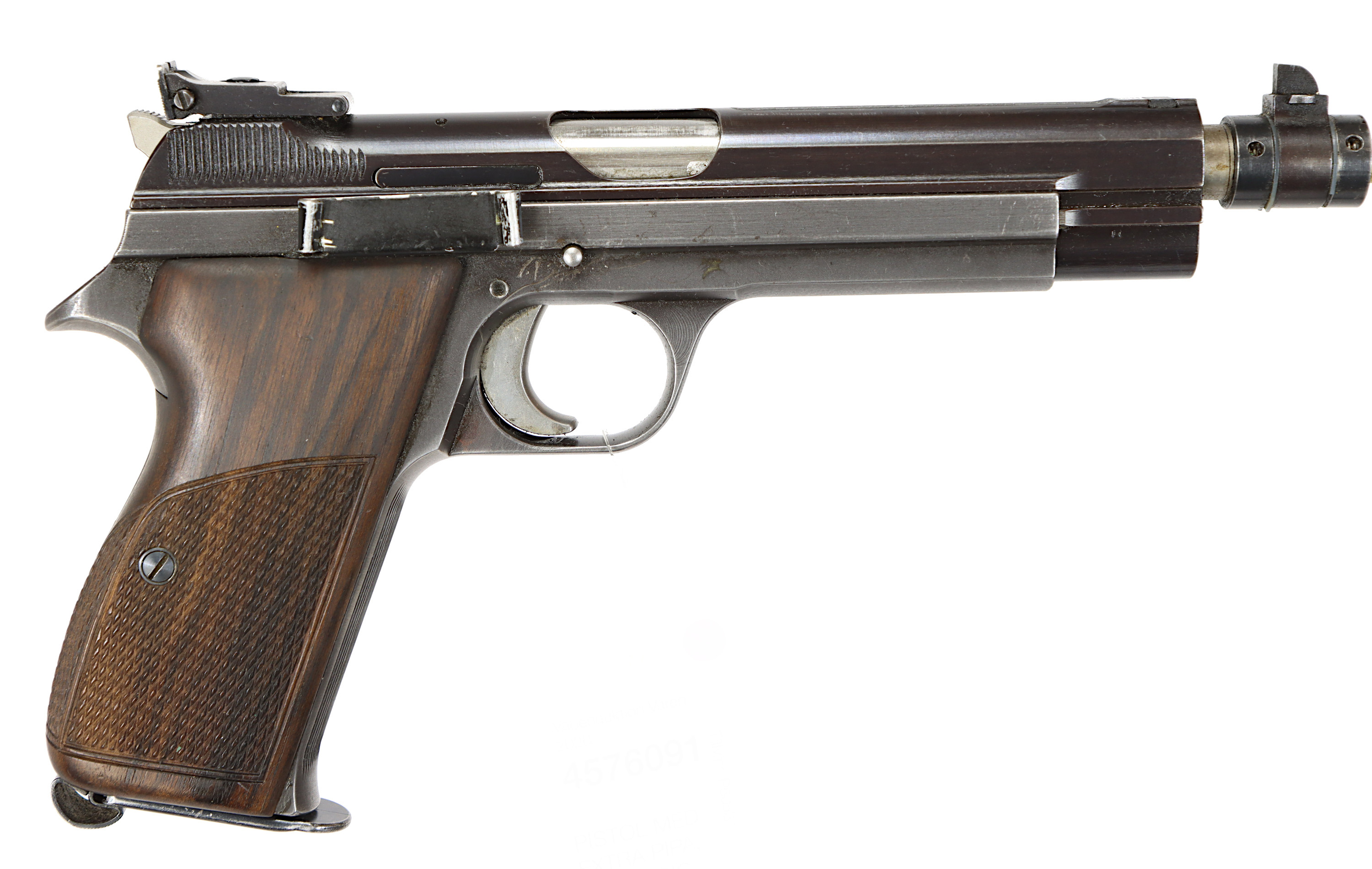 PISTOL MED EXTRA PIPA, fabrikat SIG, modell P210-5 Long-Sport, kaliber 9x19 & 7,65mmP, tillv.nr P60531.