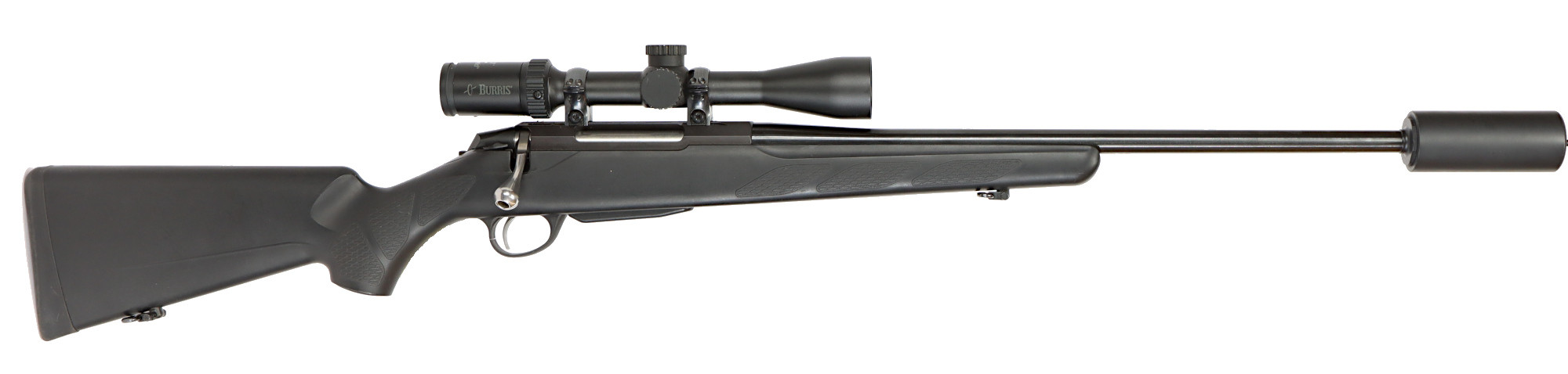 KULGEVÄR MED LJUDDÄMPARE, fabrikat Tikka, modell T3 Lite, kaliber .308W, tillv.nr F48563, se-nr SE2349275.