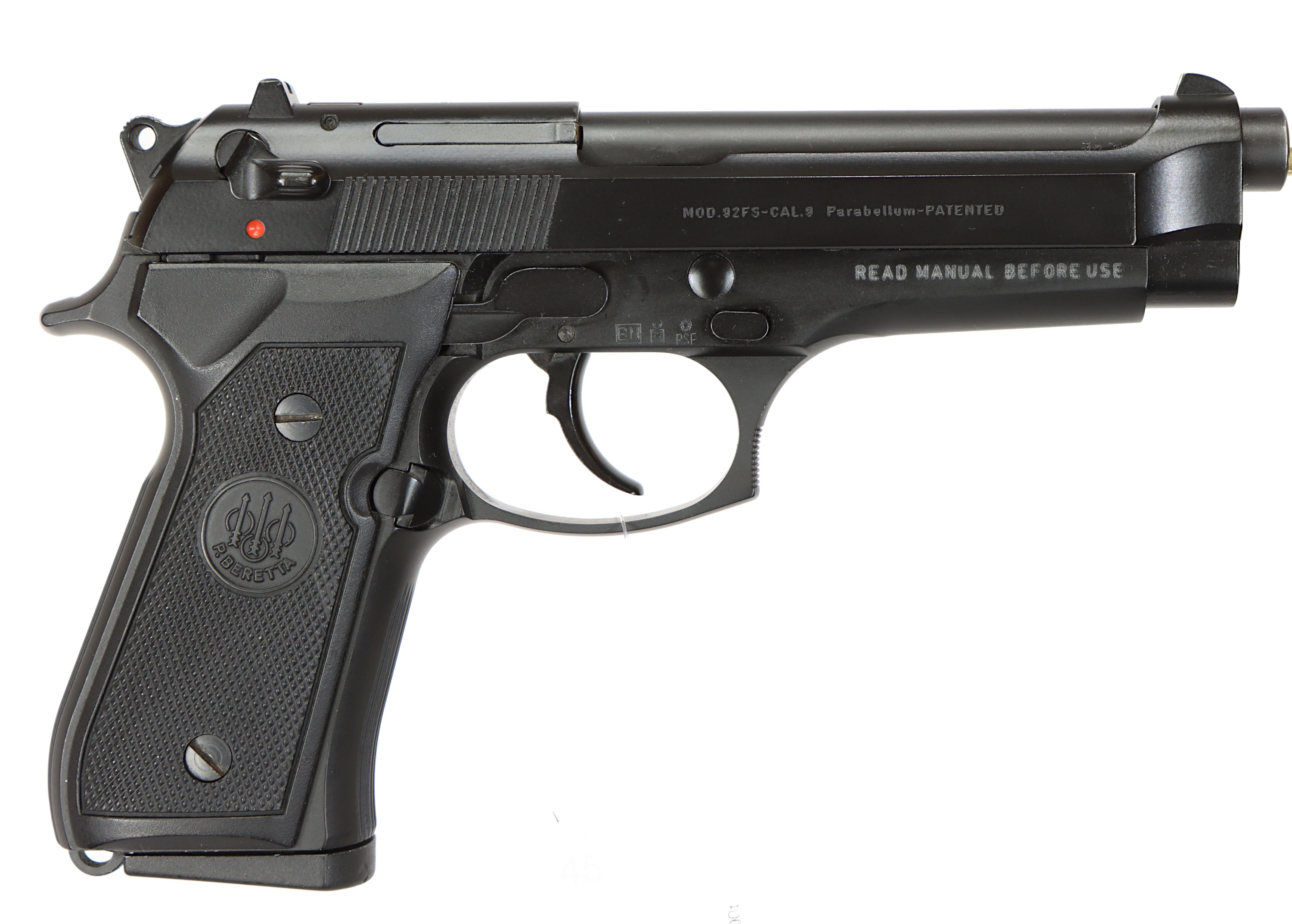 PISTOL, fabrikat Beretta, modell 92FS, kaliber 9x19, tillv.nr N40003Z, se-nr SE2137773.