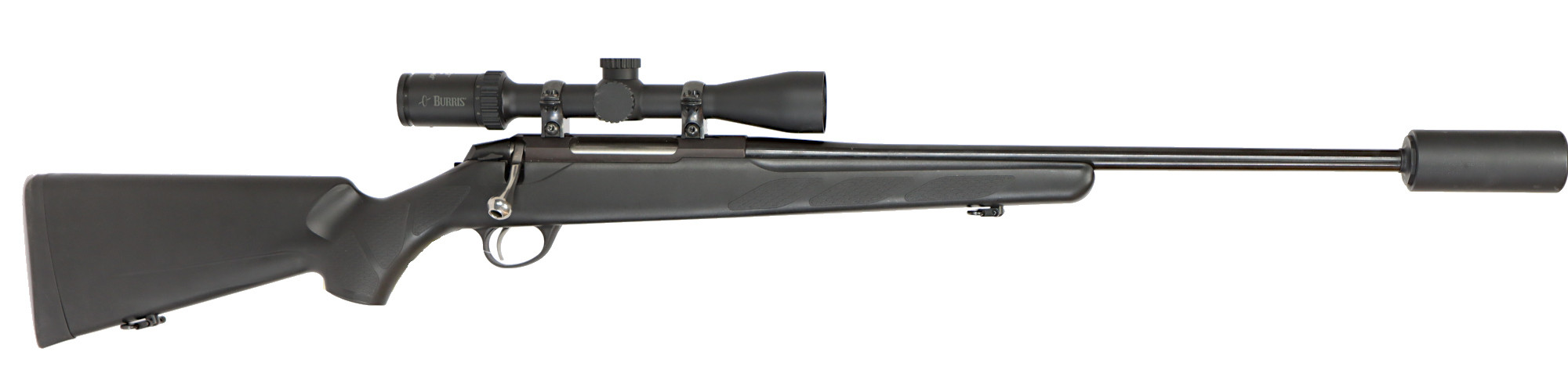 KULGEVÄR MED LJUDDÄMPARE, fabrikat Tikka, modell T3 Lite, kaliber .308W, tillv.nr H53171, se-nr SE2436305.