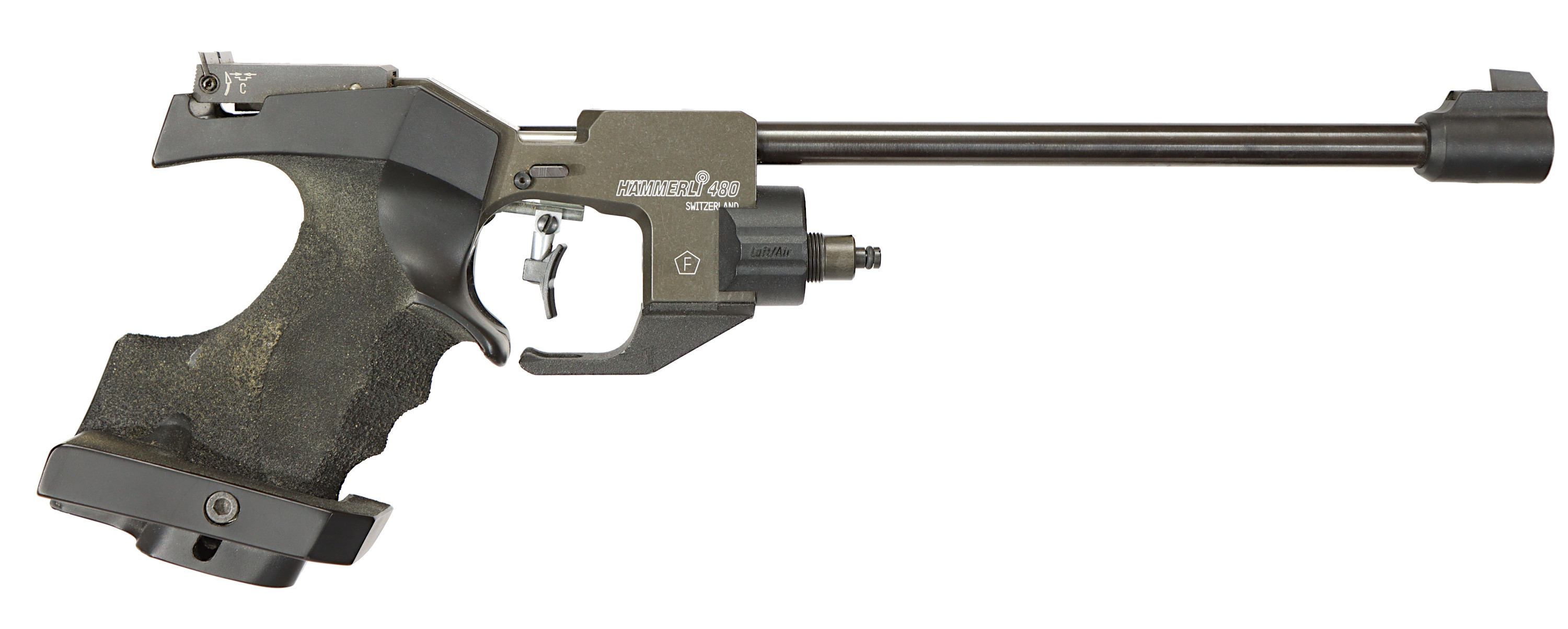 LUFTPISTOL, fabrikat Hämmerli, modell 480K, kaliber 4,5mm, tillv.nr 04878.
