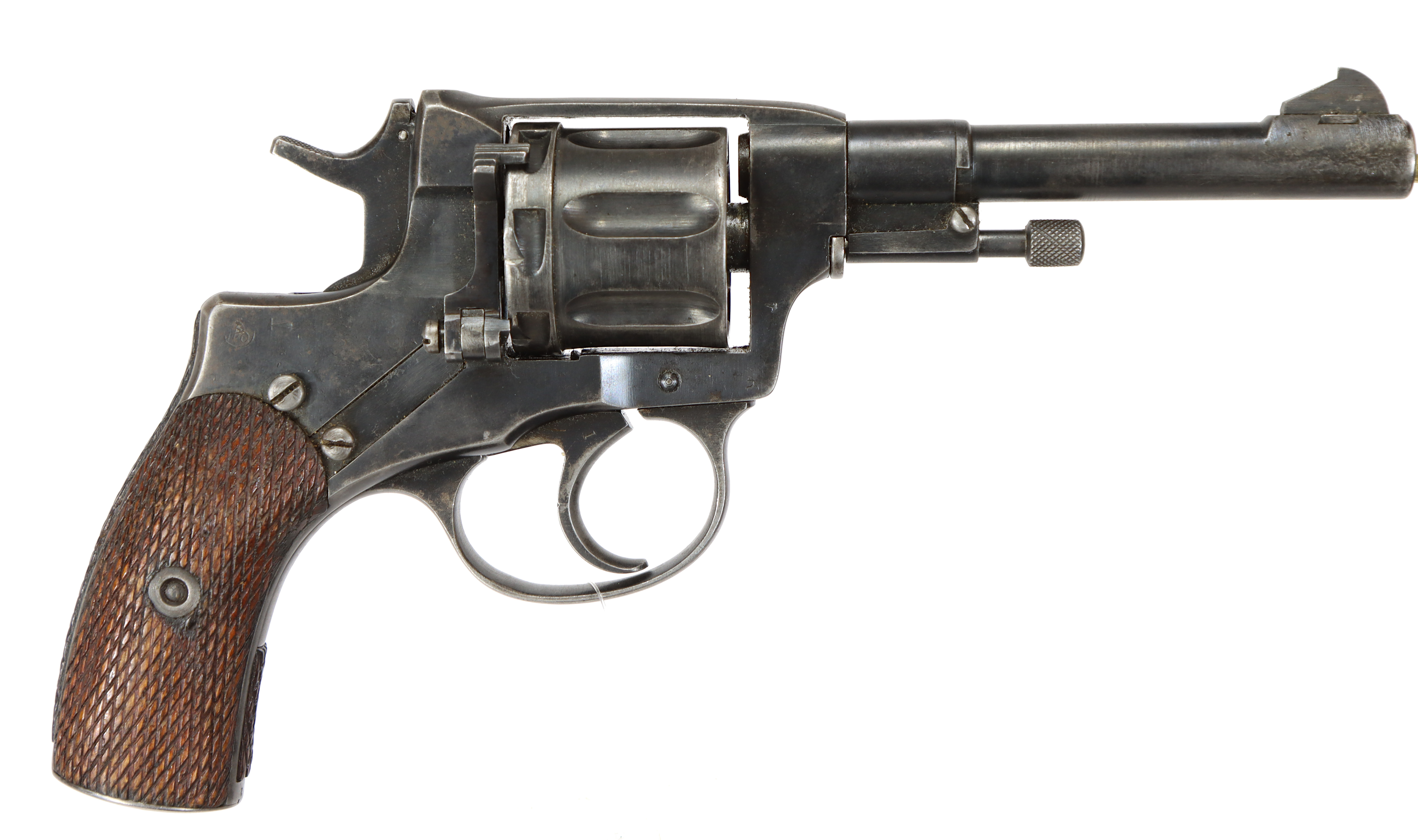 REVOLVER, fabrikat Mosin Nagant, modell 1895, kaliber 7,62 Nagant, tillv.nr 18384P, se-nr SE1415512.
