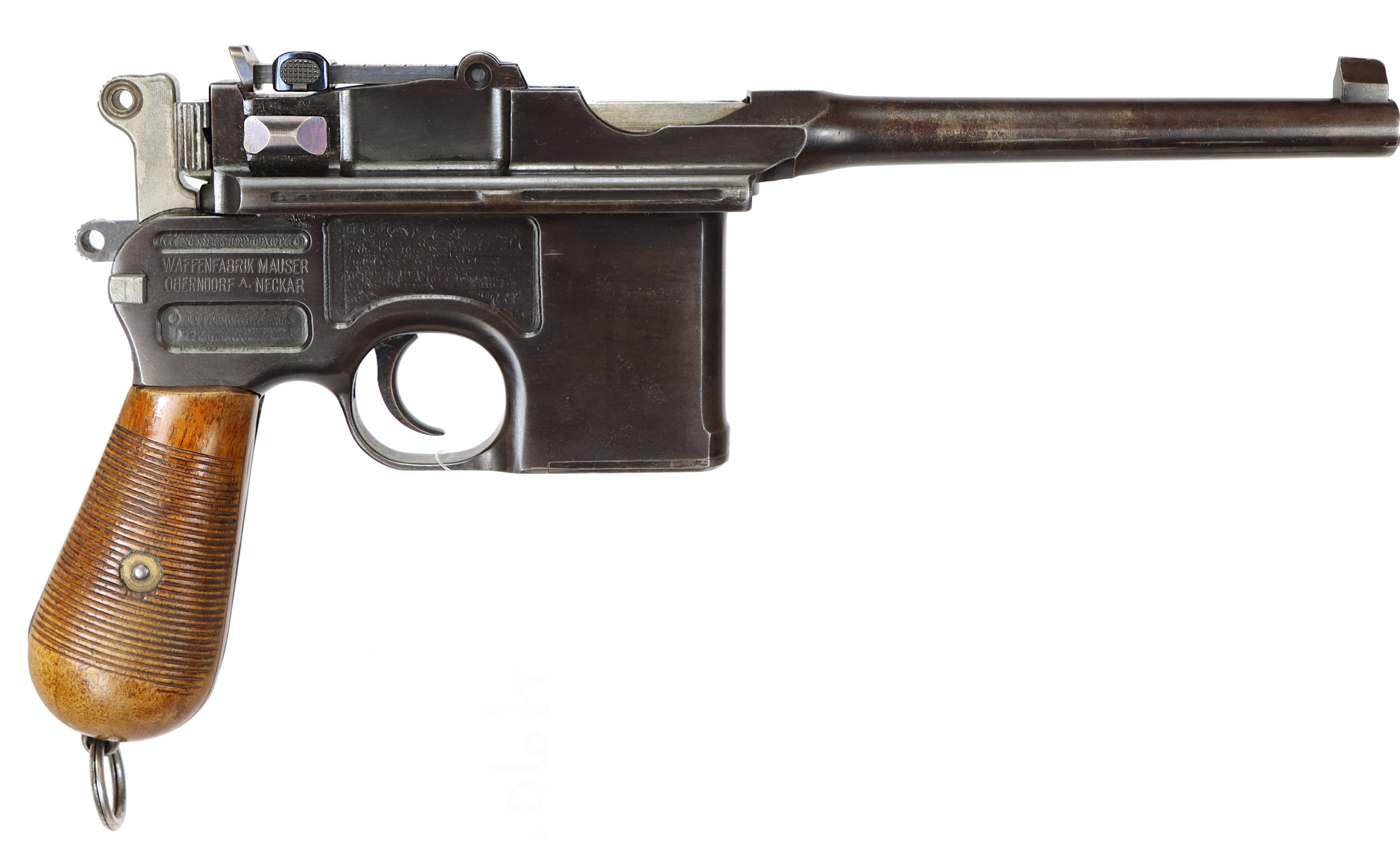 PISTOL, fabrikat Mauser Obendorf, modell C96 pre-war comercial, kaliber 7,63mm, tillv.nr 264099, se-nr SE0538668.