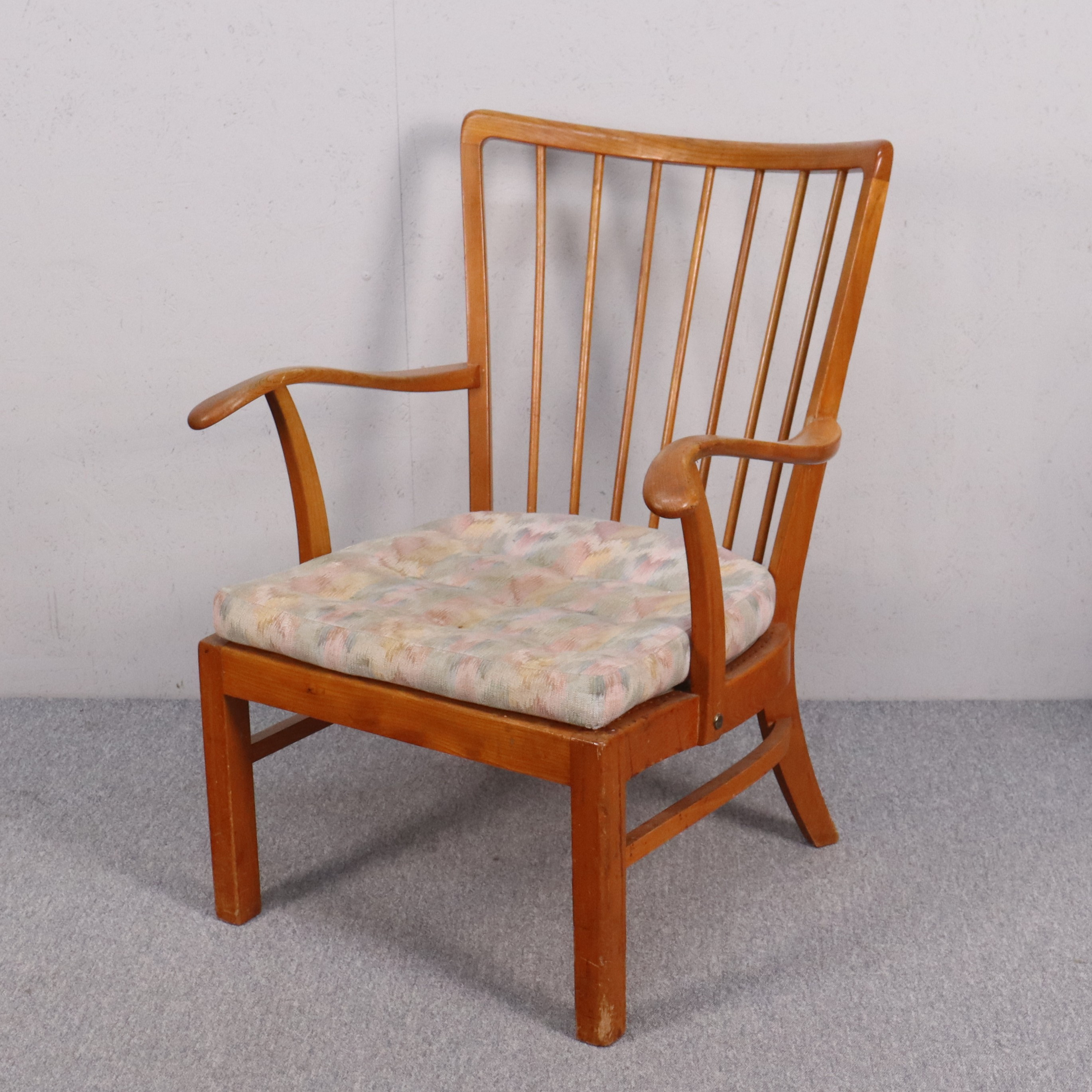 TYGE HVASS. fåtölj, Fritz Hansen, Danmark, model 1628, 1940-tal.