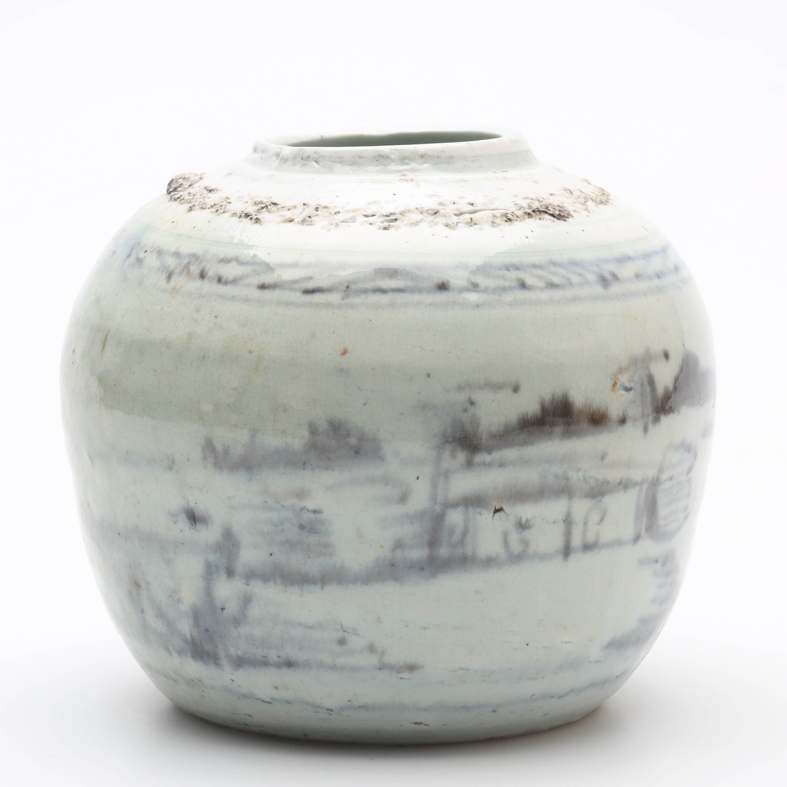 INGEFÄRSKRUS/BOJAN, porslin, underglasyr i blått, Kina, 1800-tal.