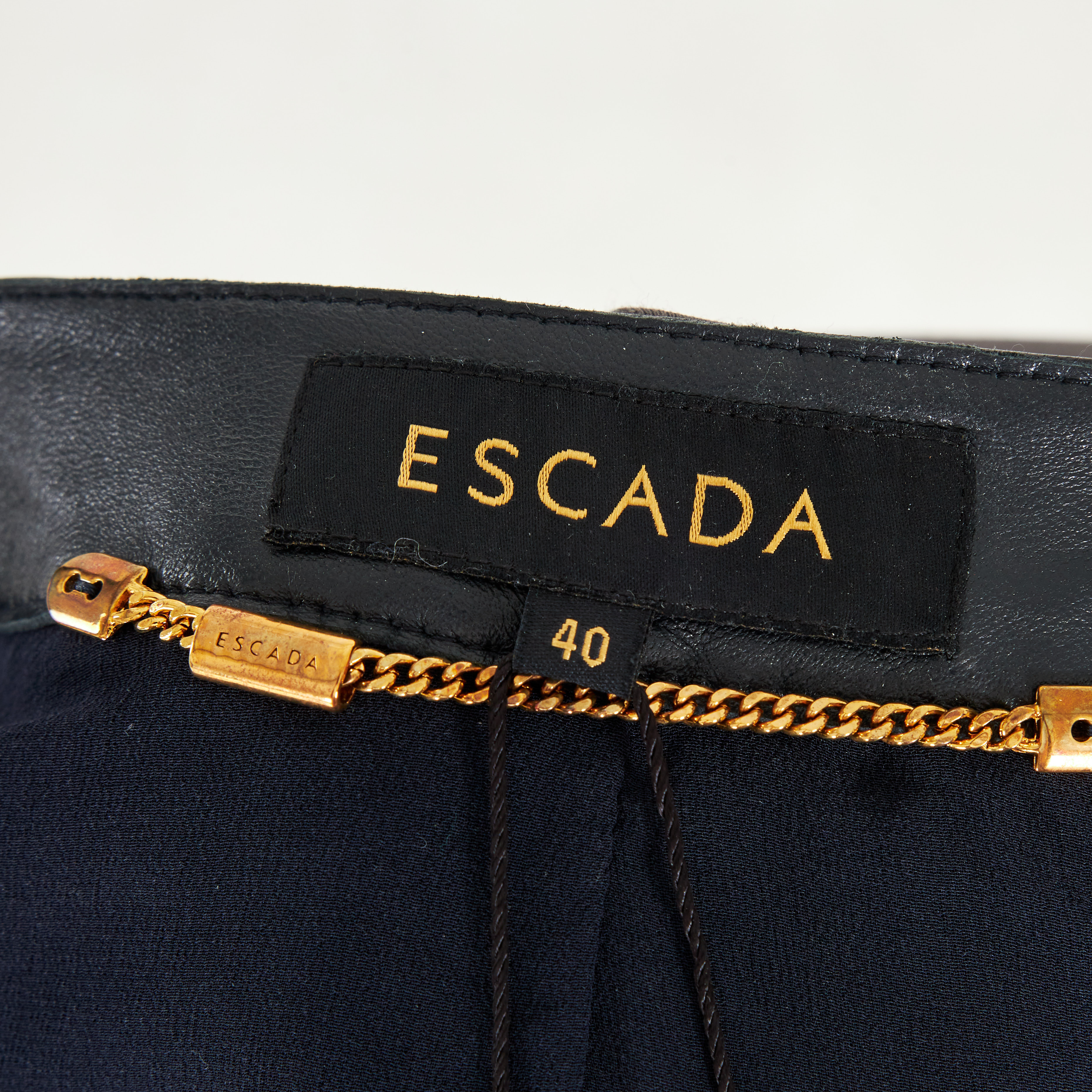Images for 4648604. ESCADA. Leather jacket, inner with silk, hardware ...