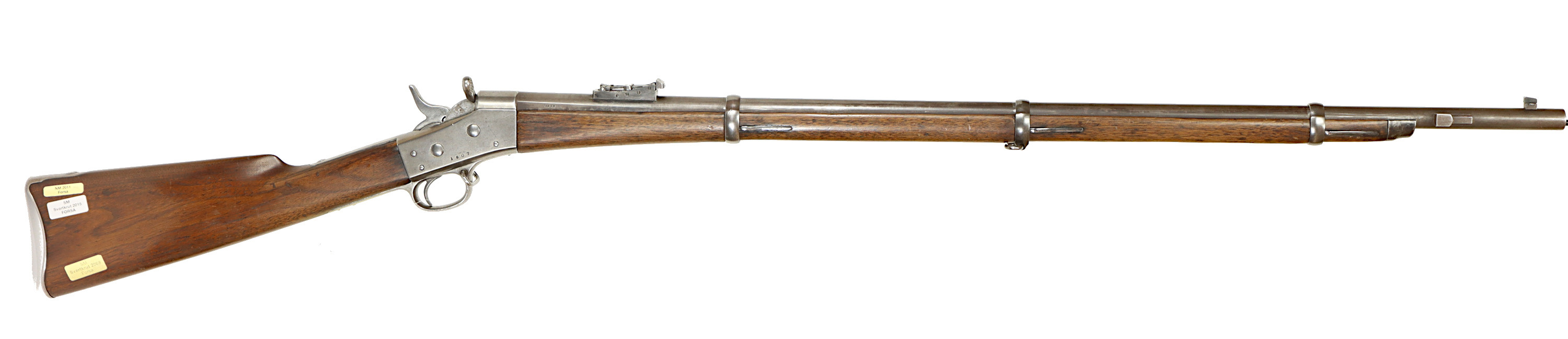 GEVÄR, fabrikat Remington, modell 1860, kaliber 12,7x44R, tillv.nr 9811, se-nr SE0023873.