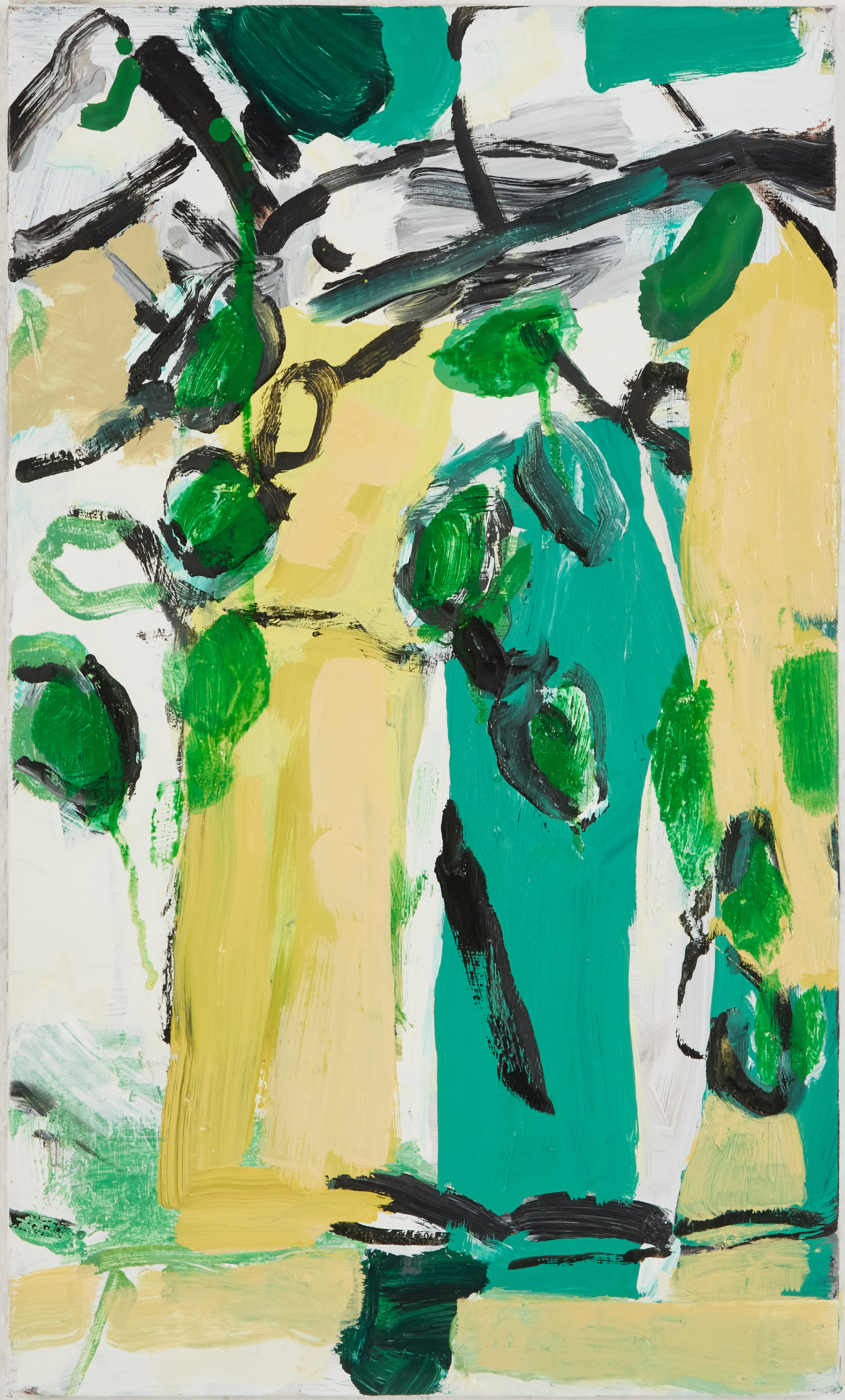 BO SWENSON (1932-2022). "Juliträd", olja på duk, signerad, daterad feb -08 a tergo.