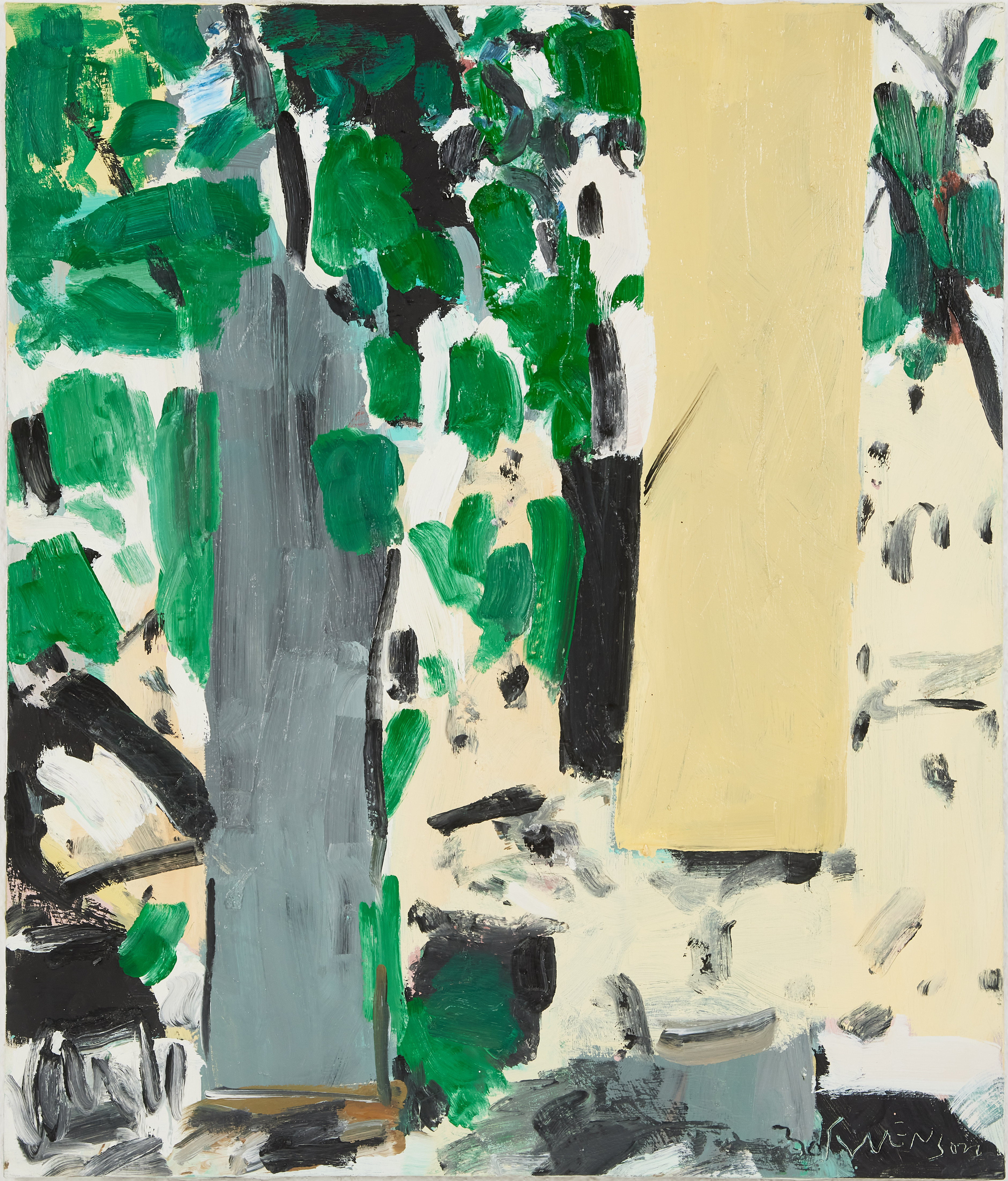 BO SWENSON (1932-2022). "Parkväg", olja på duk, signerad, daterad jan -18 a tergo.