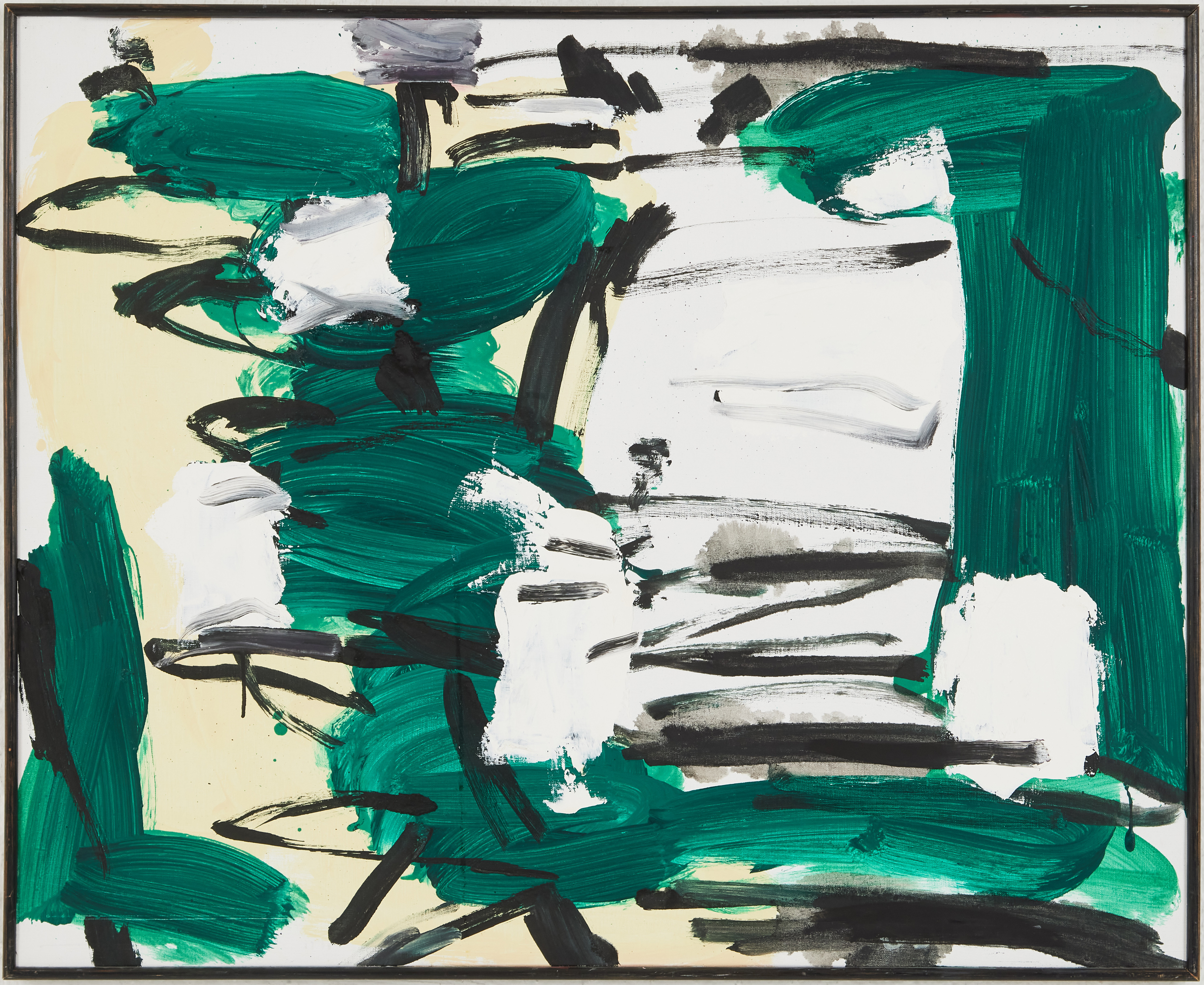 BO SWENSON (1932-2022). Komposition, olja på duk, osignerad, daterad jan -02 a tergo.