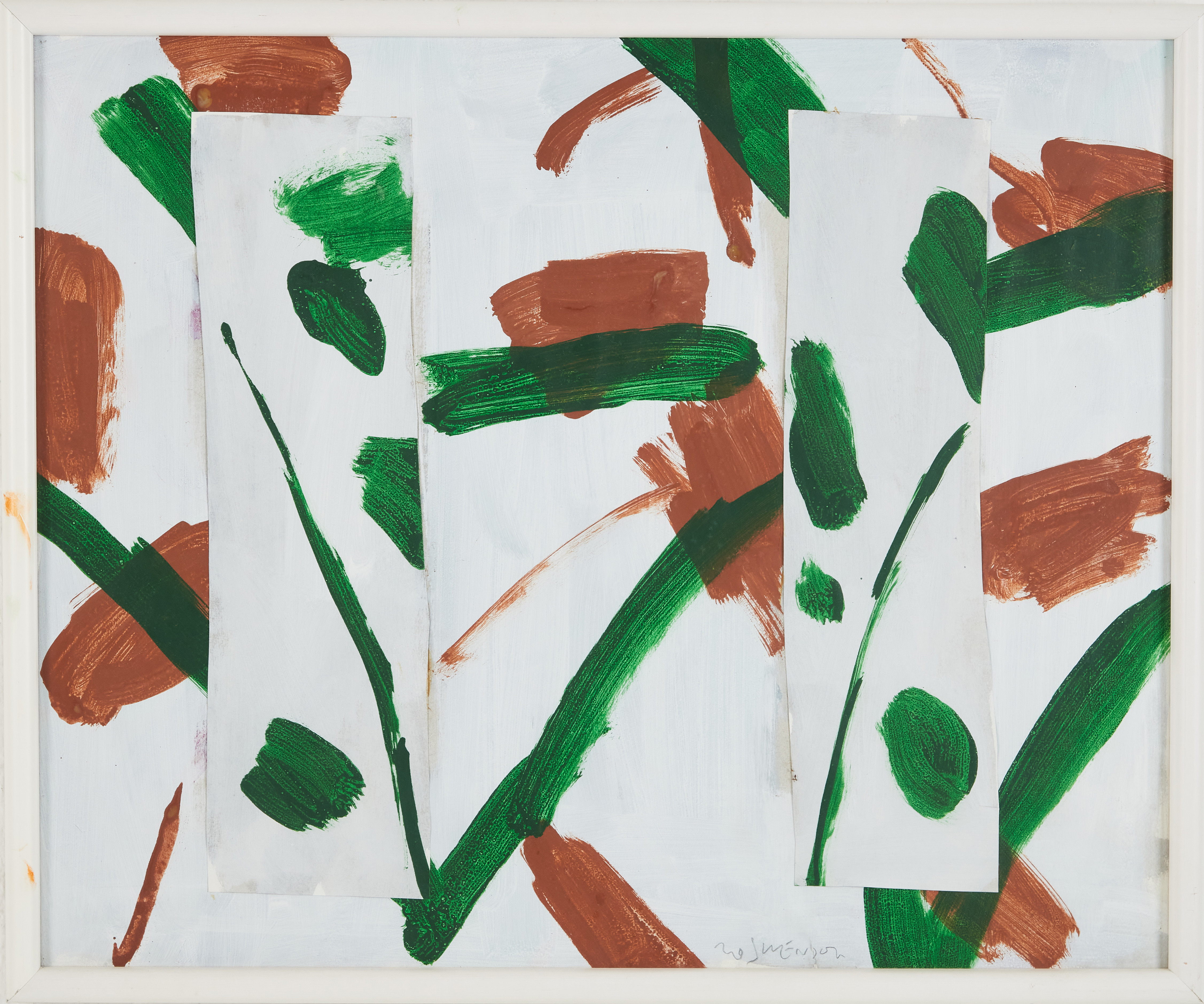 BO SWENSON (1932-2022). Komposition, kollage, signerad.